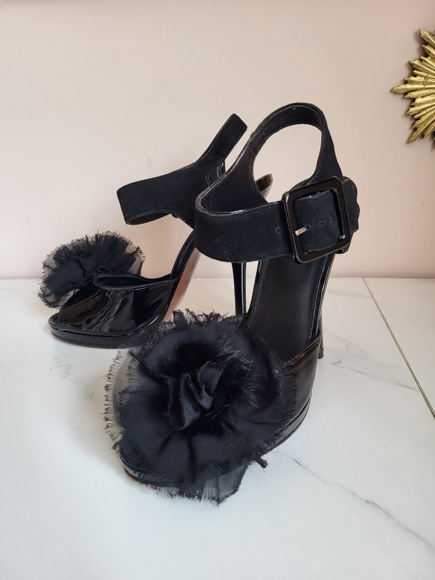 Vintage Jaeger Patent Black Heels