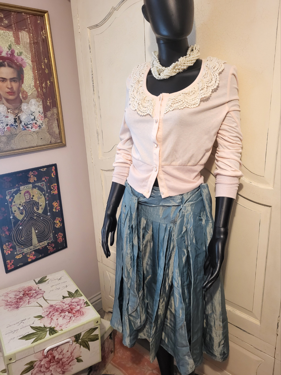Sea Green Midi Skirt
