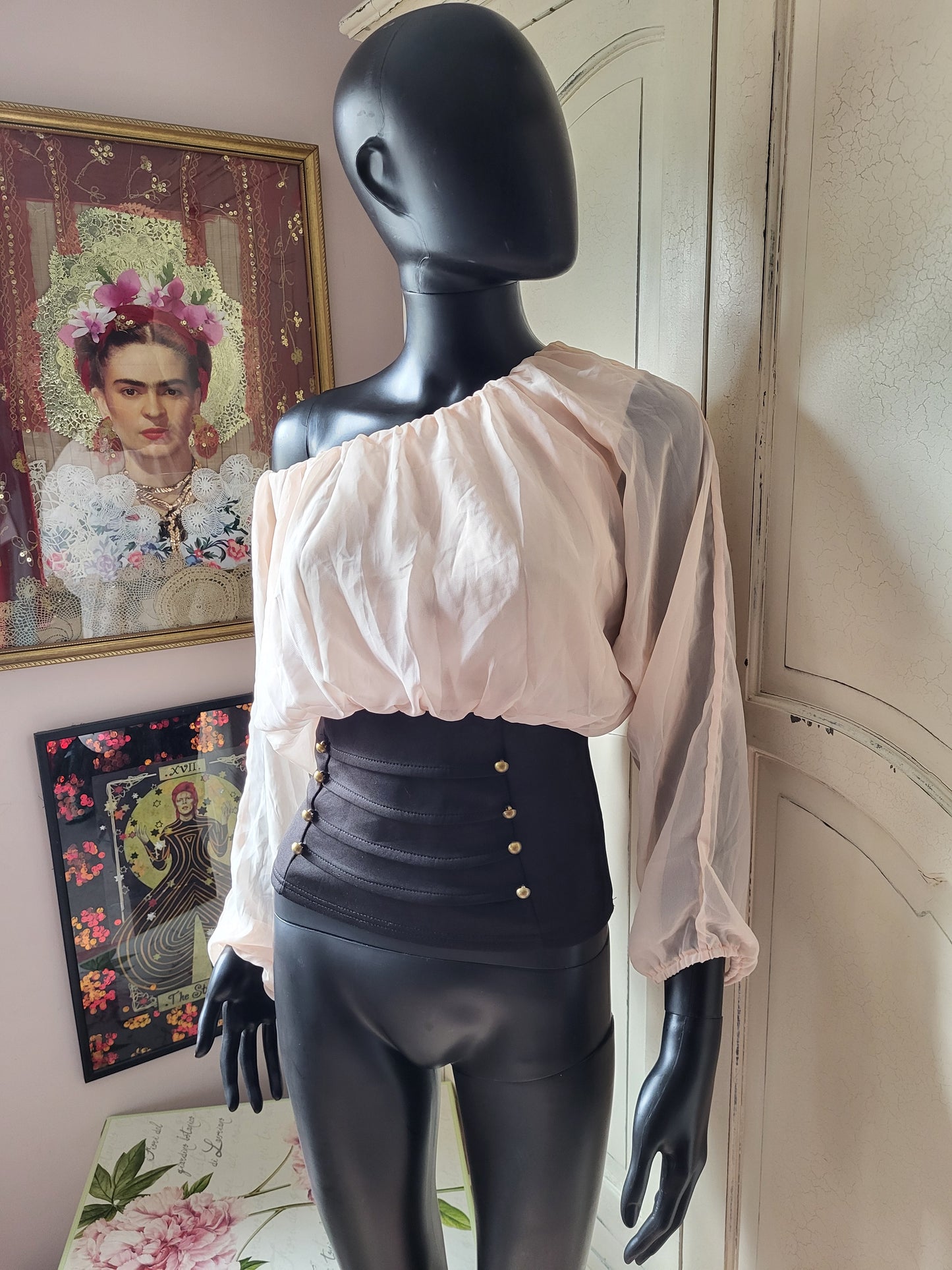 Blush Pink Corset Top