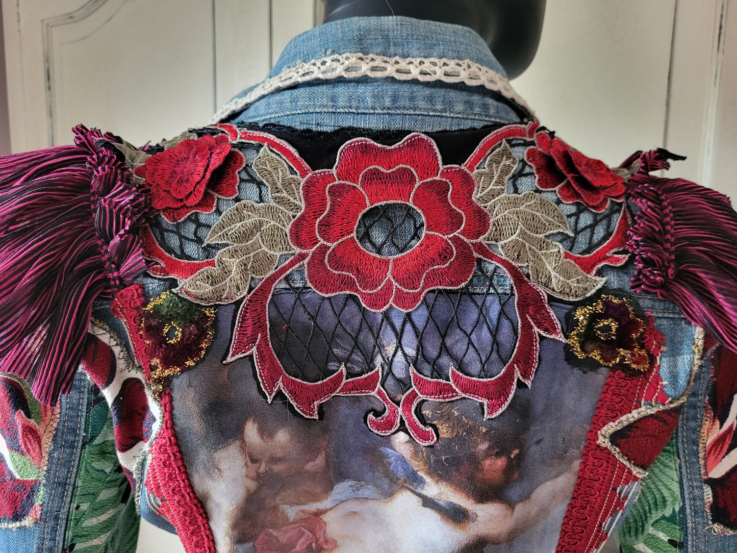 Vintage Embroidered Denim Jacket