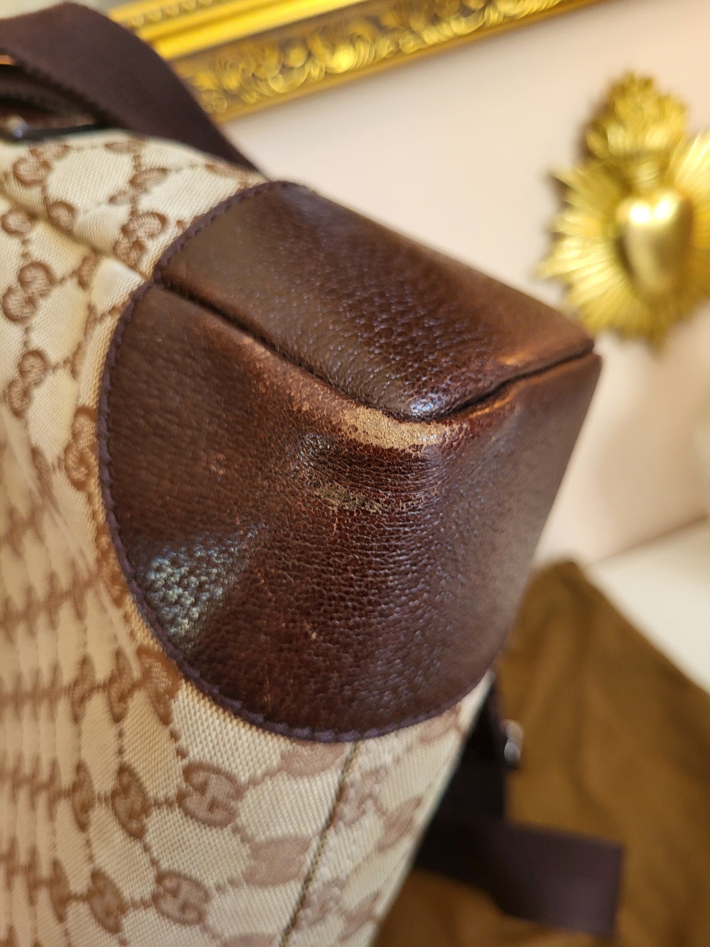 Vintage Gucci GG Monogram Shoulder Bag