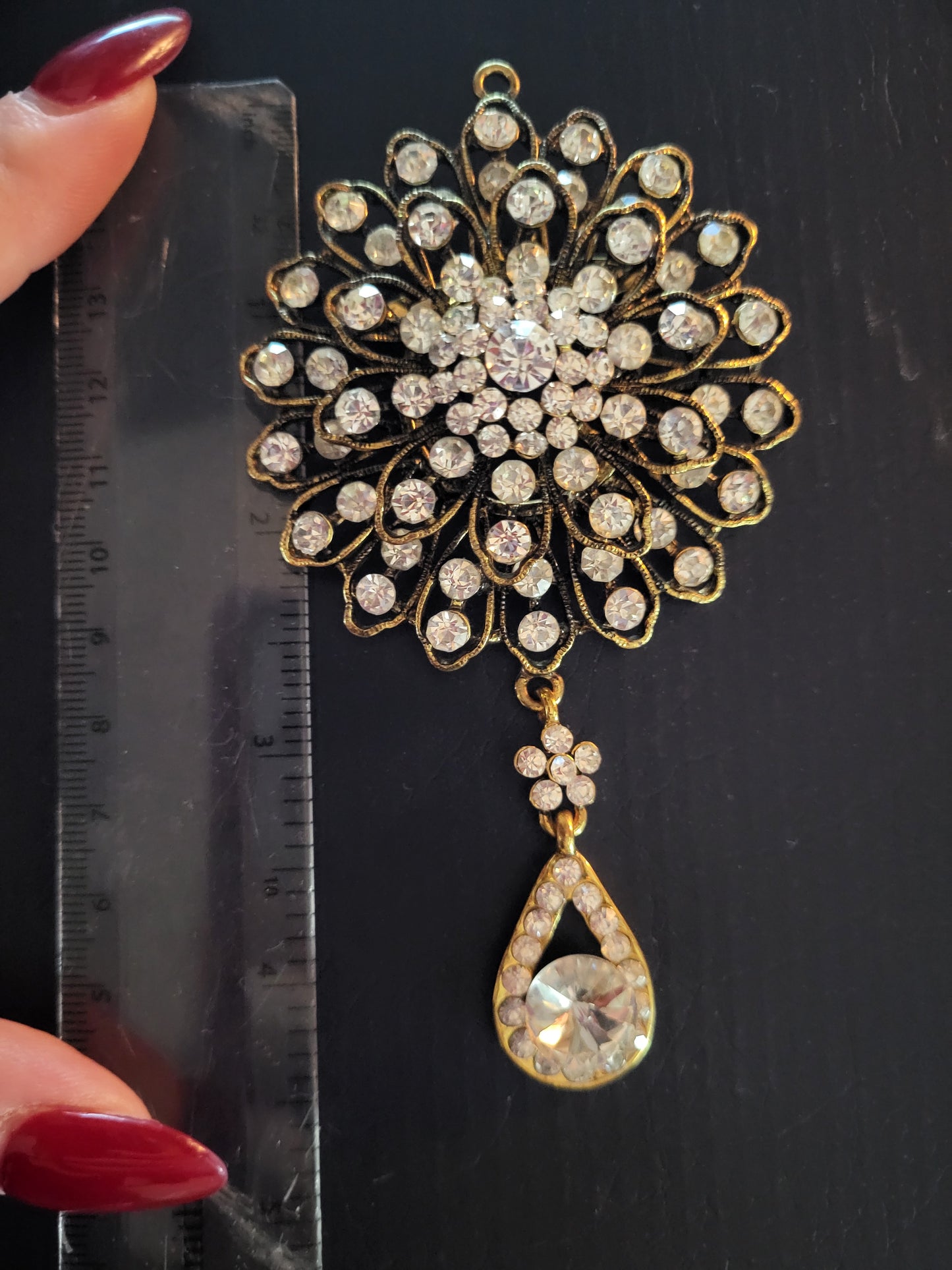 Crystal Burst Statement Brooch & Pendant