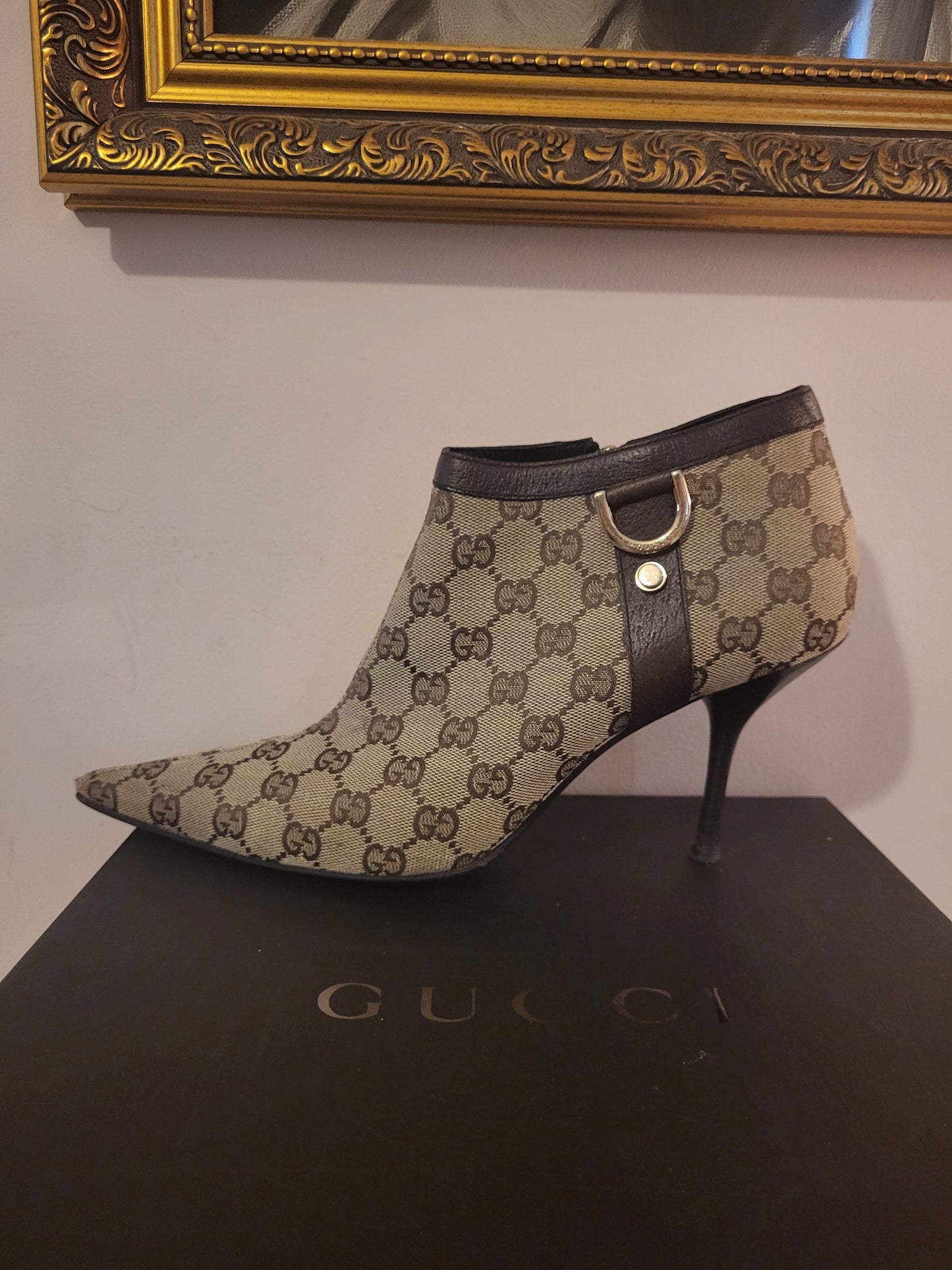 Tom Ford Era Gucci Monogram Stiletto Boots