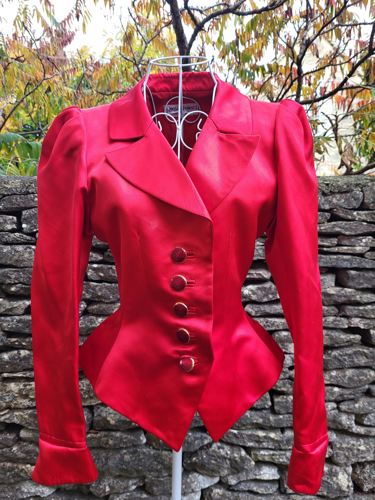 Vintage Yves Saint Laurent Rive Gauche Silk Blazer