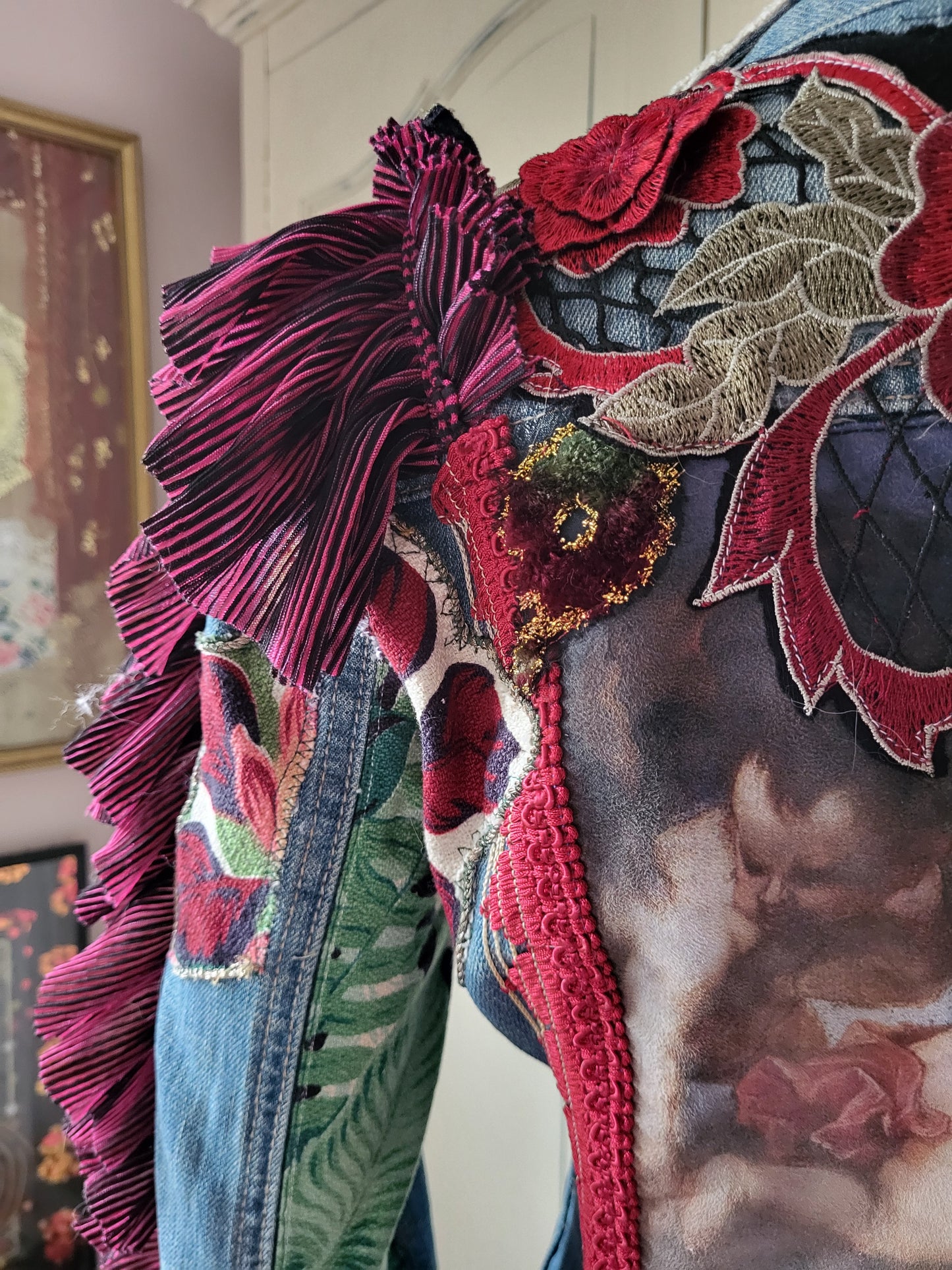 Vintage Embroidered Denim Jacket