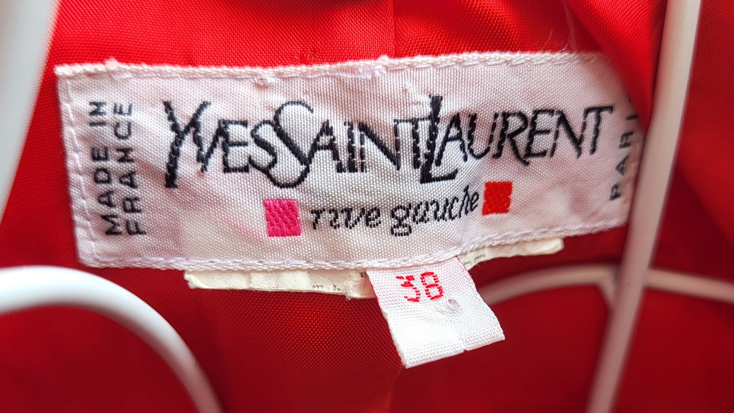 Vintage Yves Saint Laurent Rive Gauche Silk Blazer