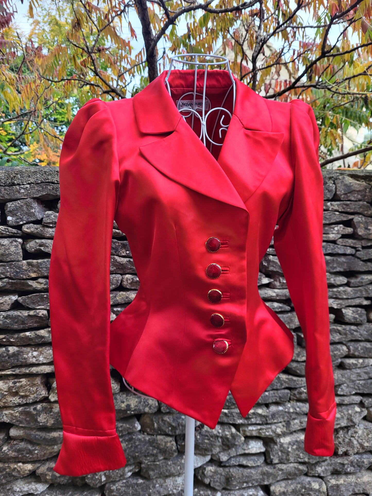 Vintage Yves Saint Laurent Rive Gauche Silk Blazer