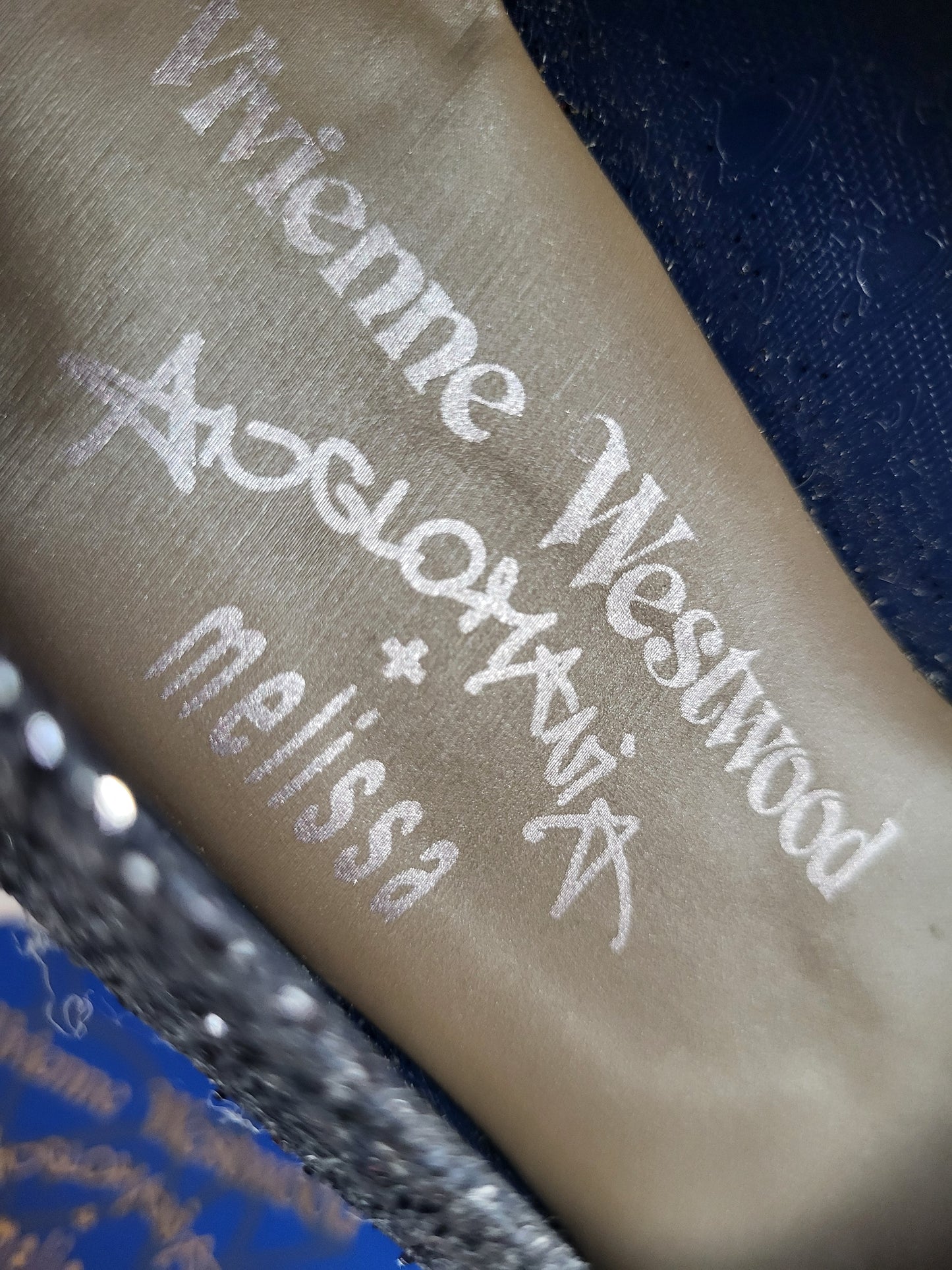 Vivienne Westwood Anglomania x Melissa Black Glitter Heels