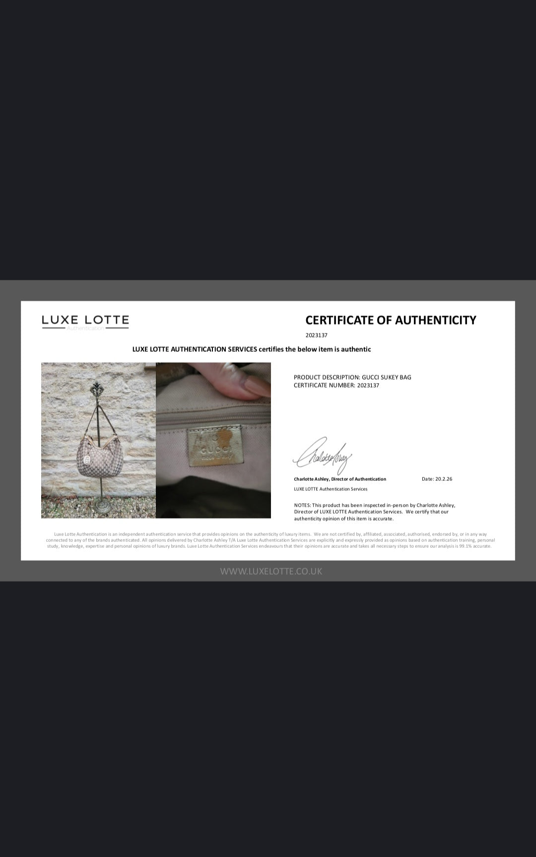 Vintage Gucci Sukey GG Monogram Hobo Bag