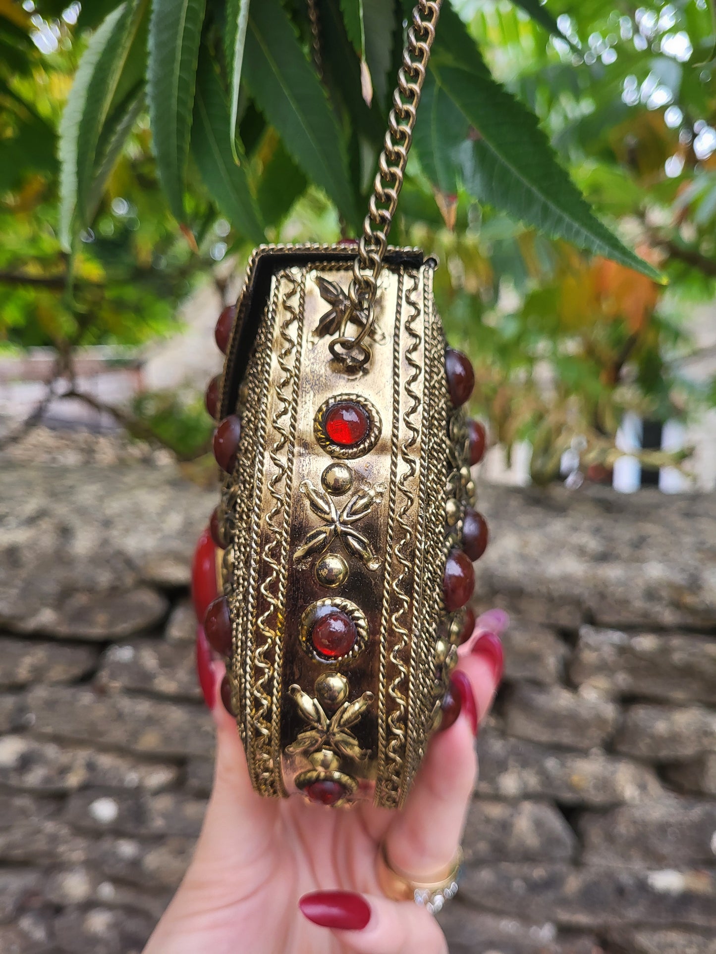 From St Xavier Baroque Gold Bag