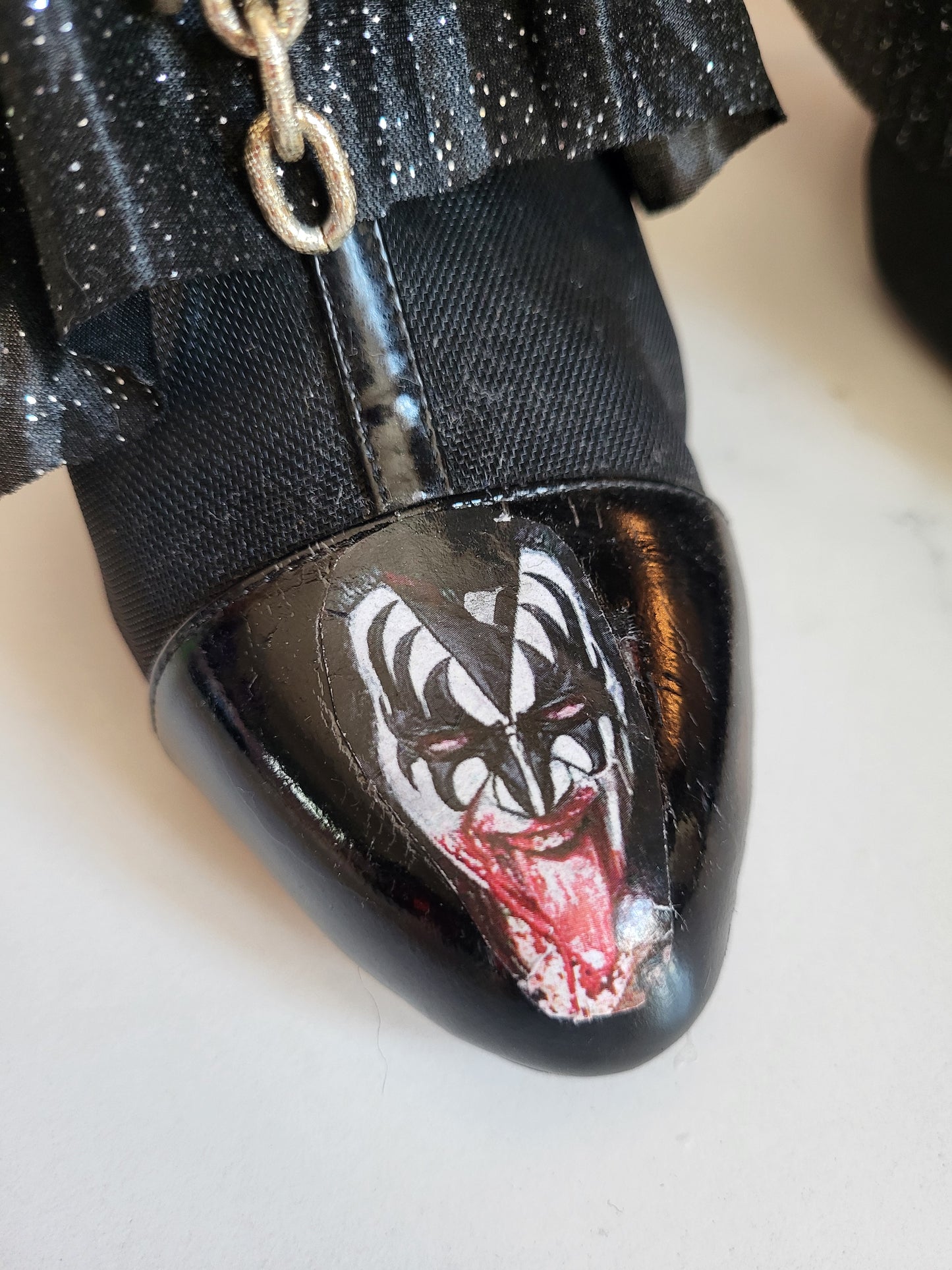 Hand-Customised One-of-a-kind KISS Rock Couture Boots