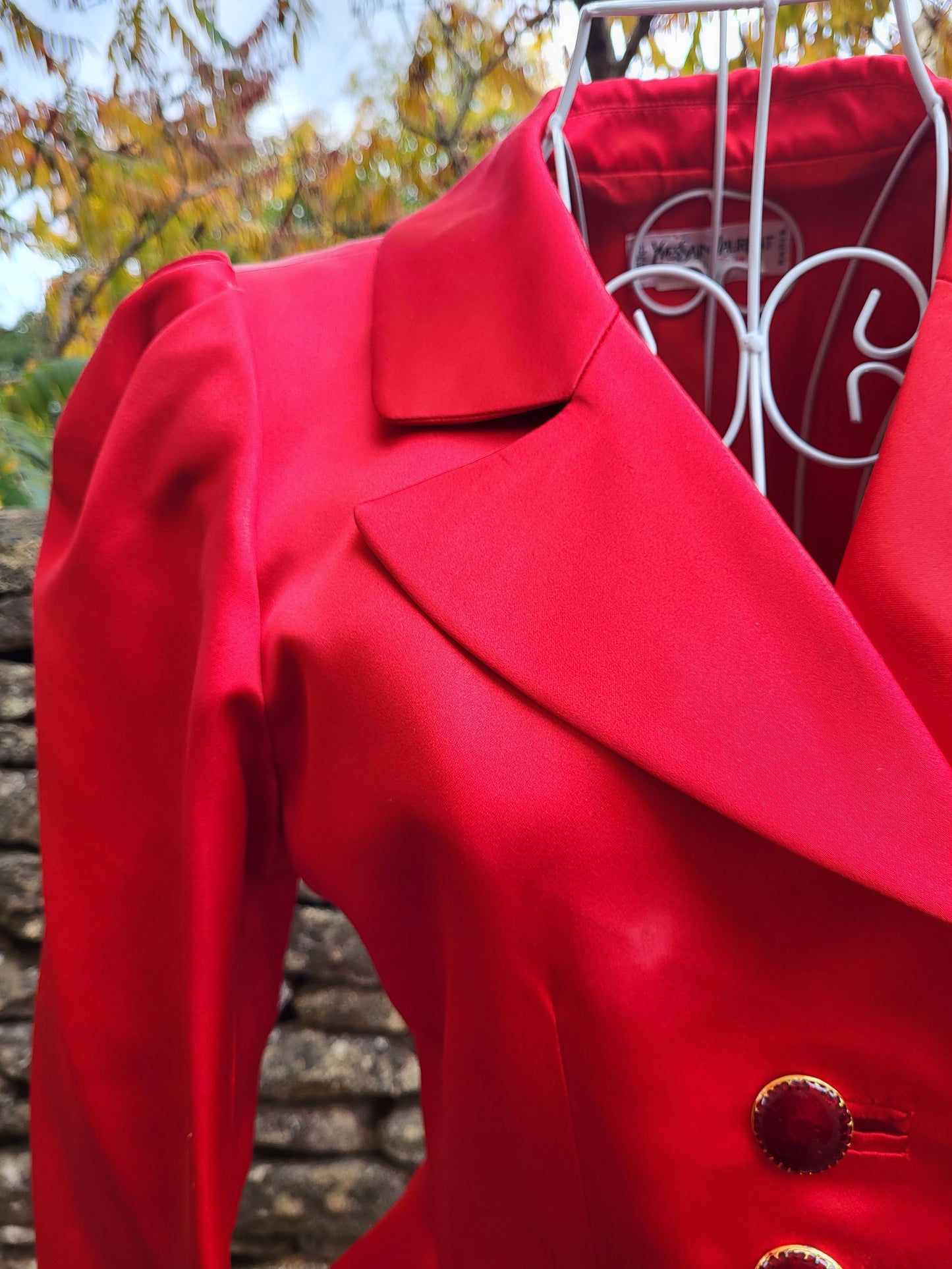 Vintage Yves Saint Laurent Rive Gauche Silk Blazer