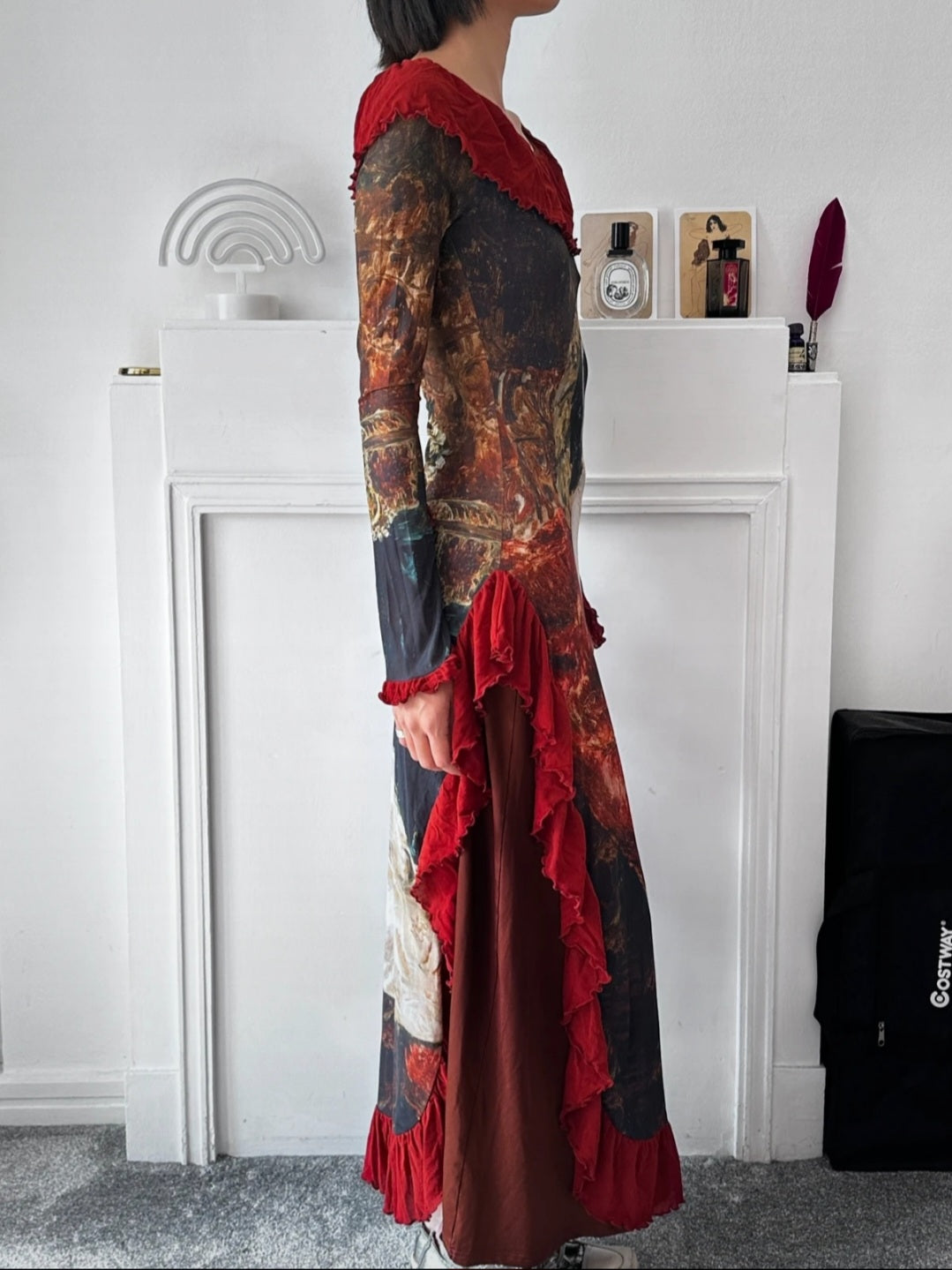 Vintage Michicat Renaissance Print Dress