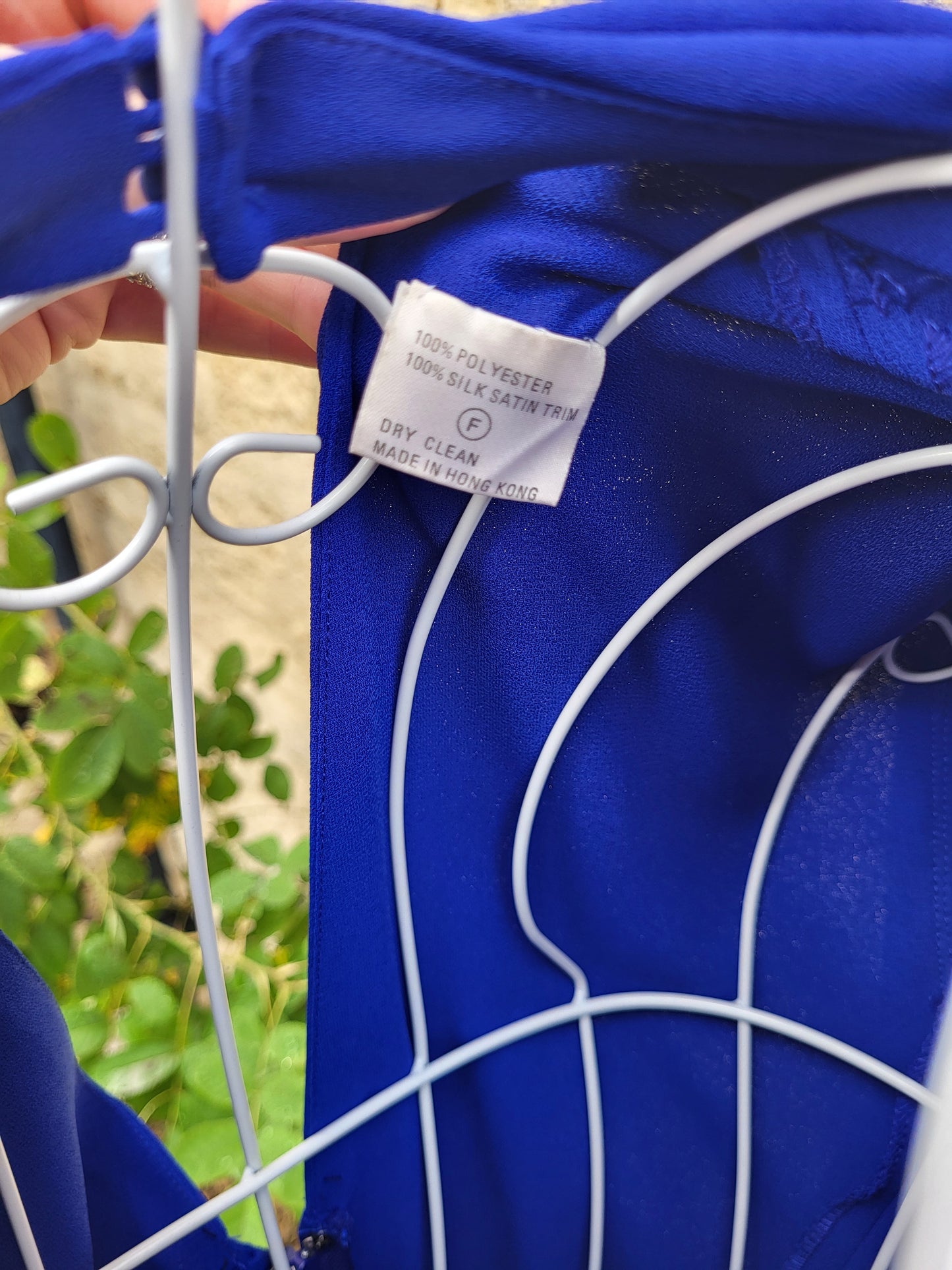 Vintage Frank Usher Cobalt Blue Ruched Dress
