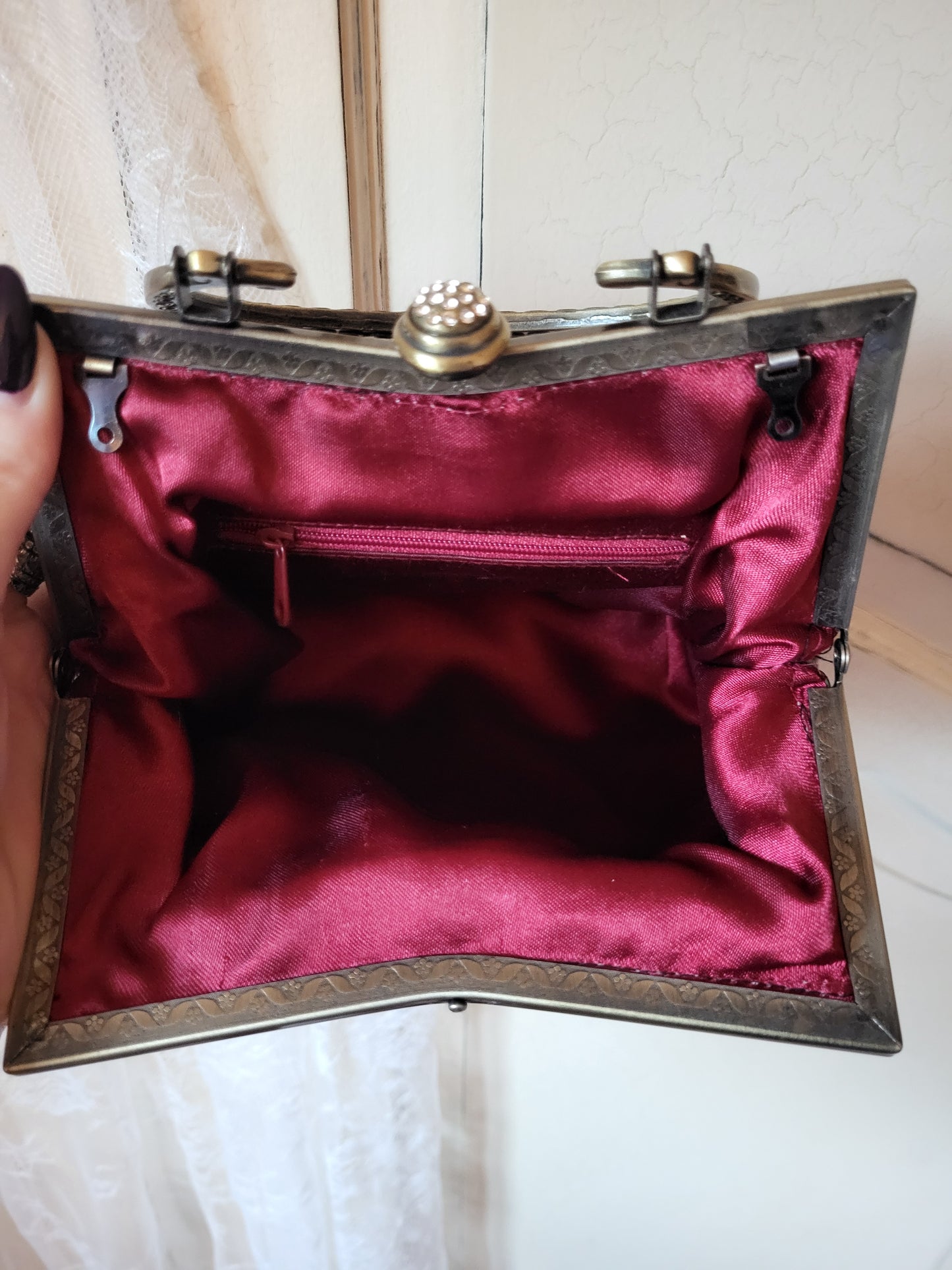 Vintage Beaded Silk Bag