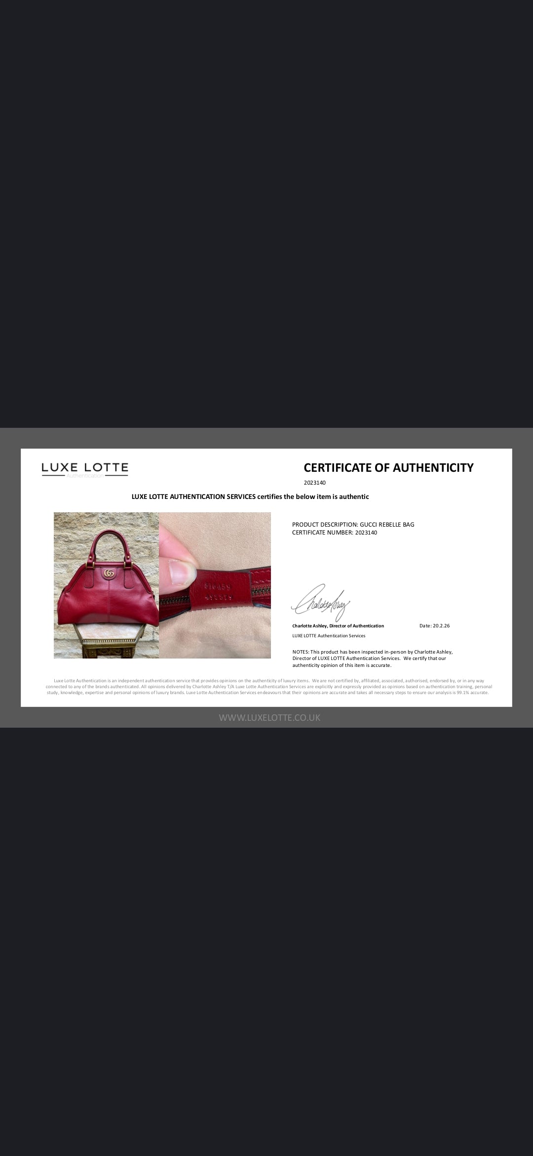 Gucci Large Rebelle Tote Bag BNWOT