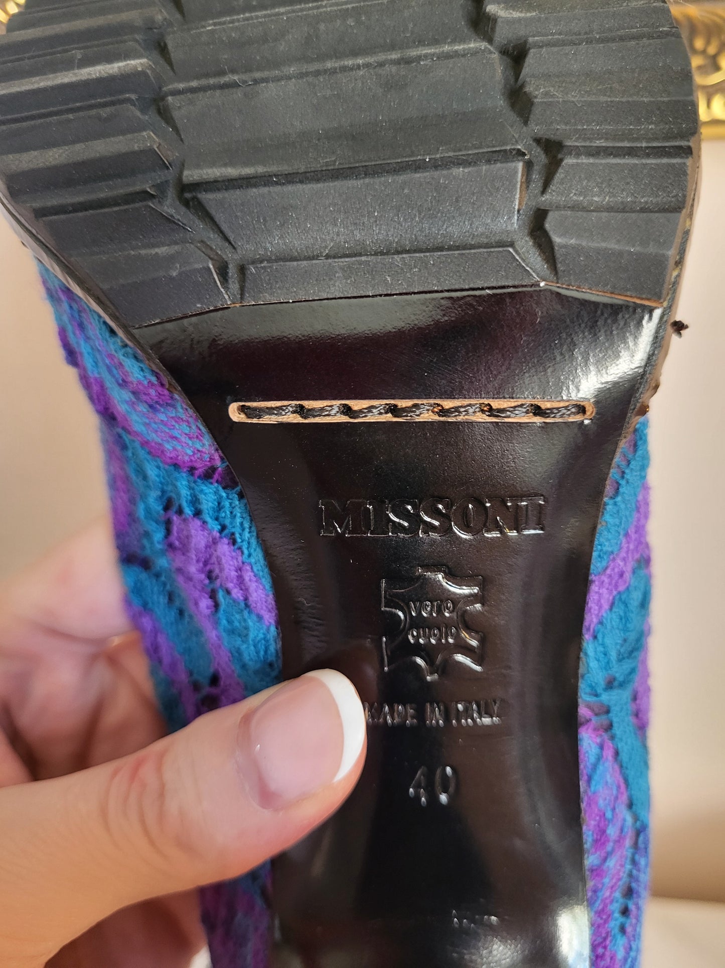 Missoni Zigzag Knit Heels