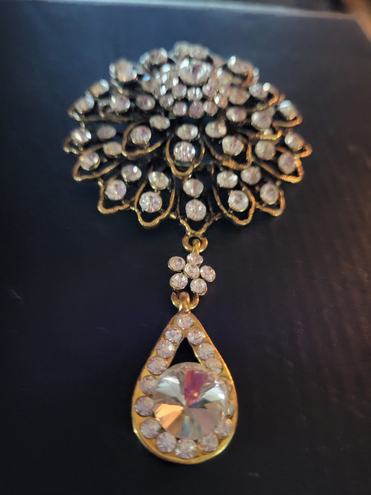 Crystal Burst Statement Brooch & Pendant