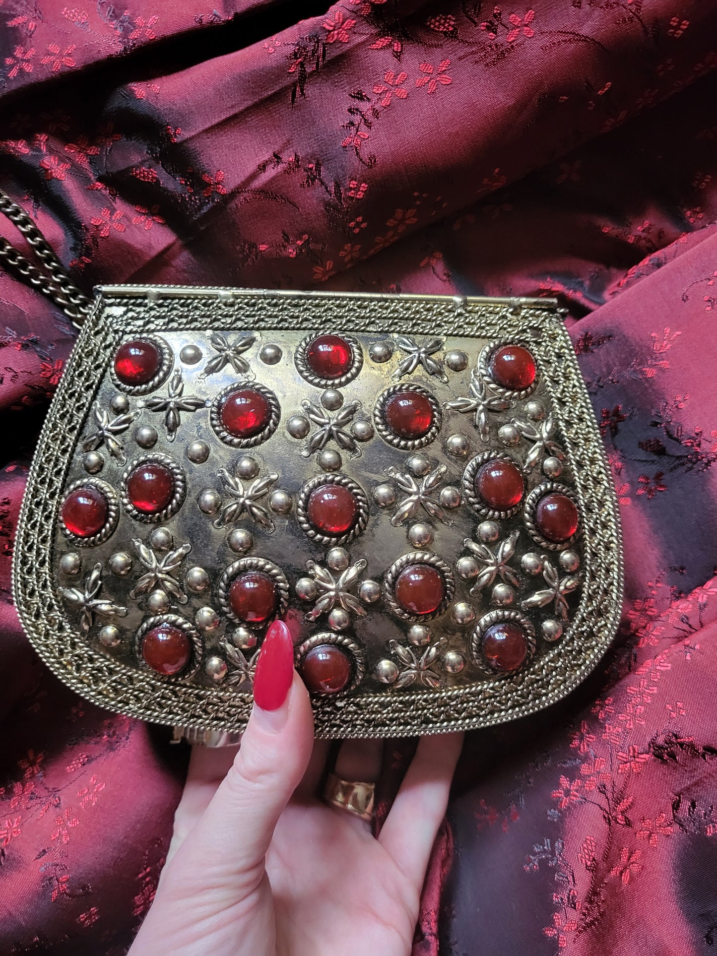 From St Xavier Baroque Gold Bag