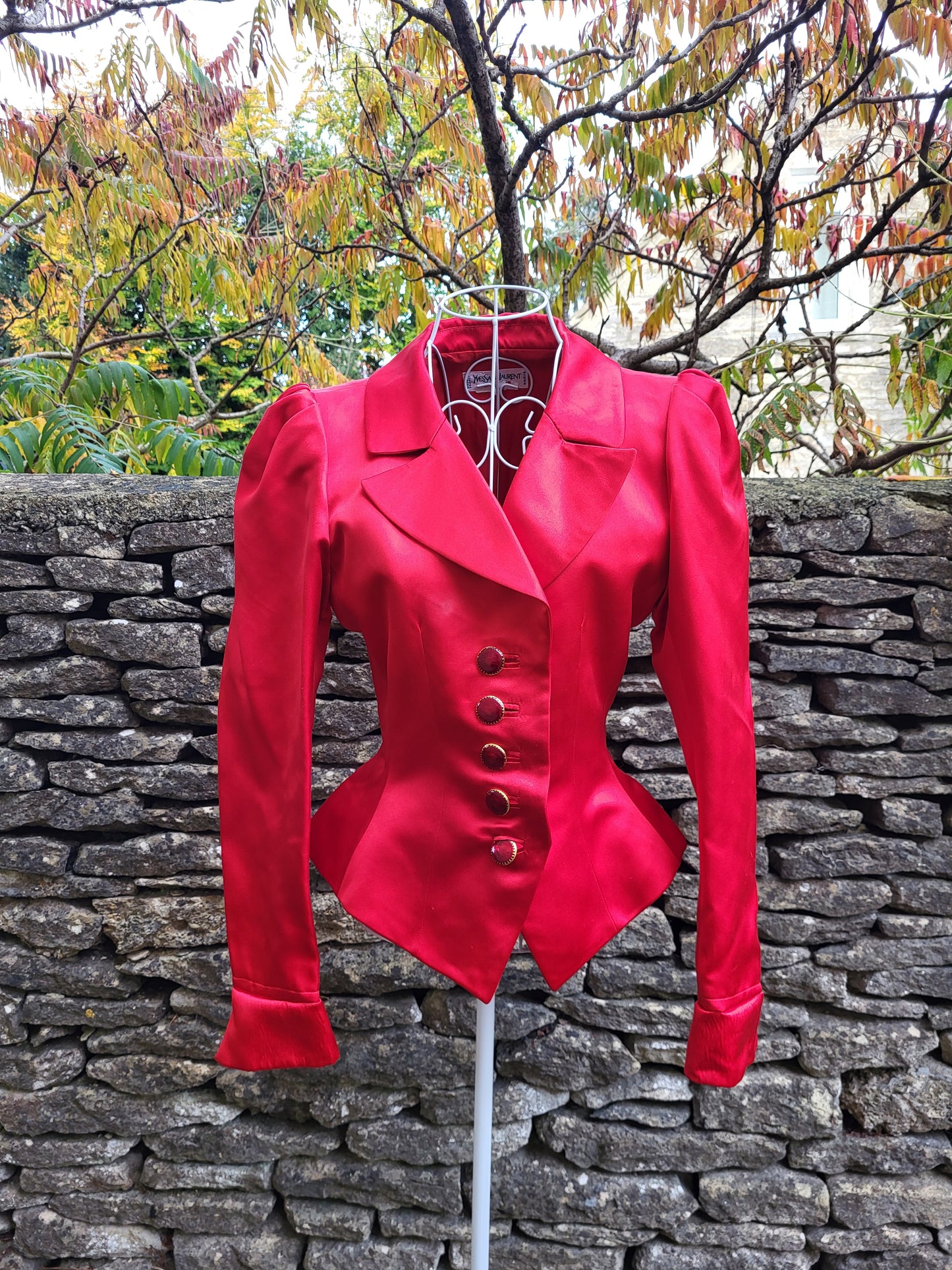 Vintage Yves Saint Laurent Rive Gauche Silk Blazer