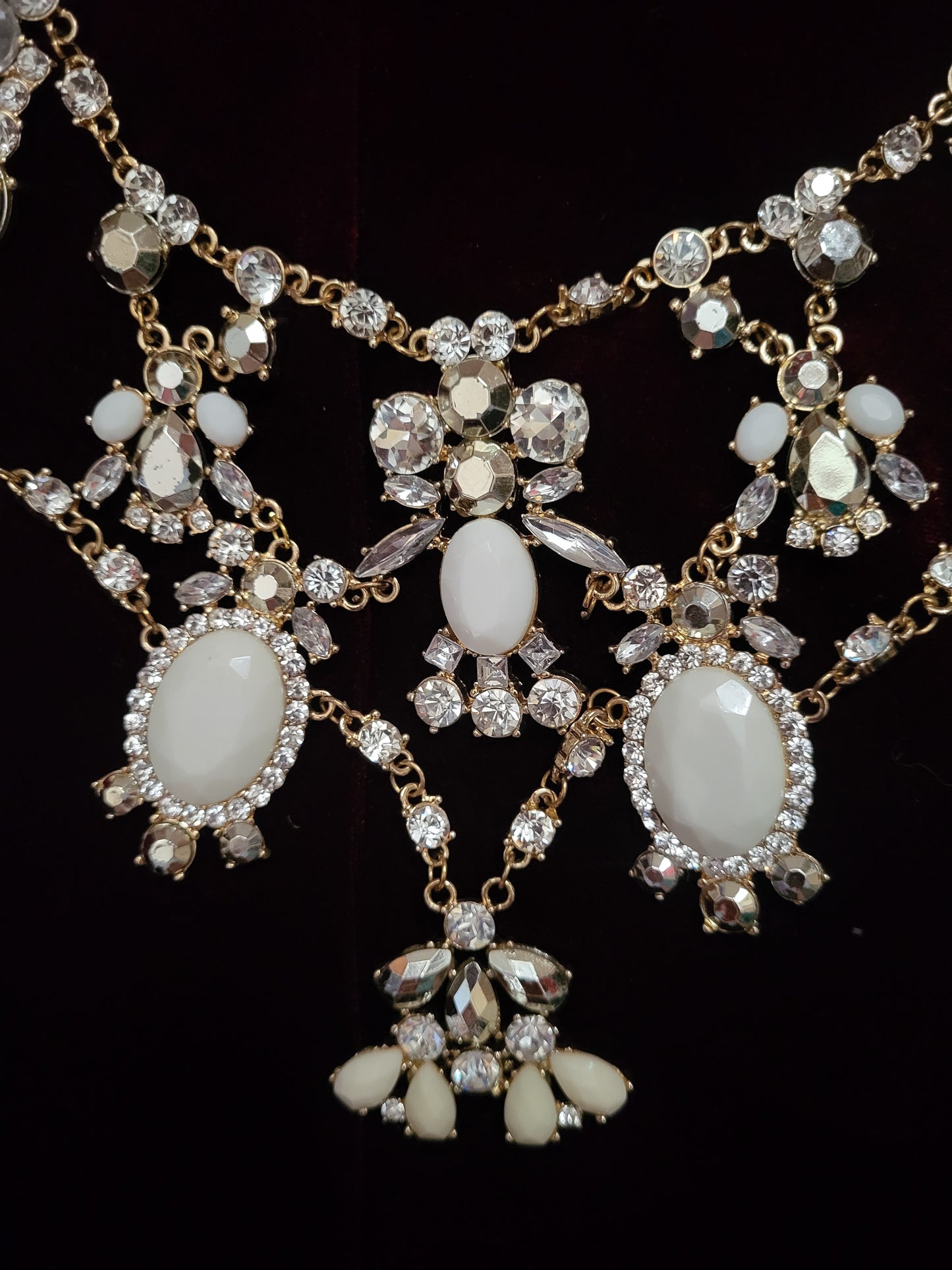 Ivory Cascade Statement Necklace