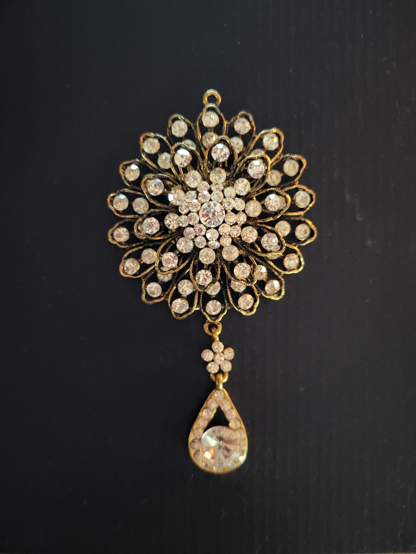 Crystal Burst Statement Brooch & Pendant