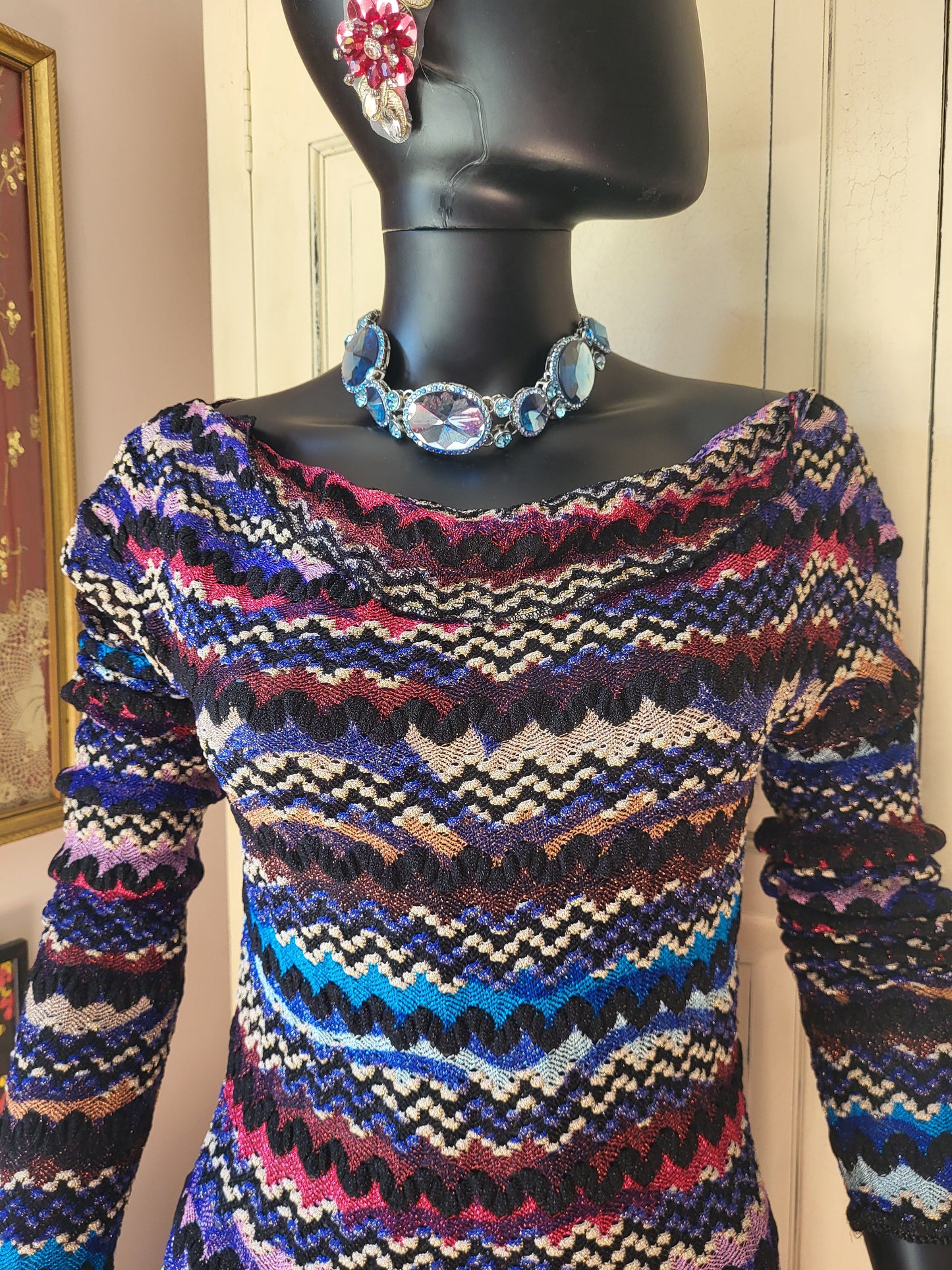 Missoni Purple and Lilac Sheer Dress