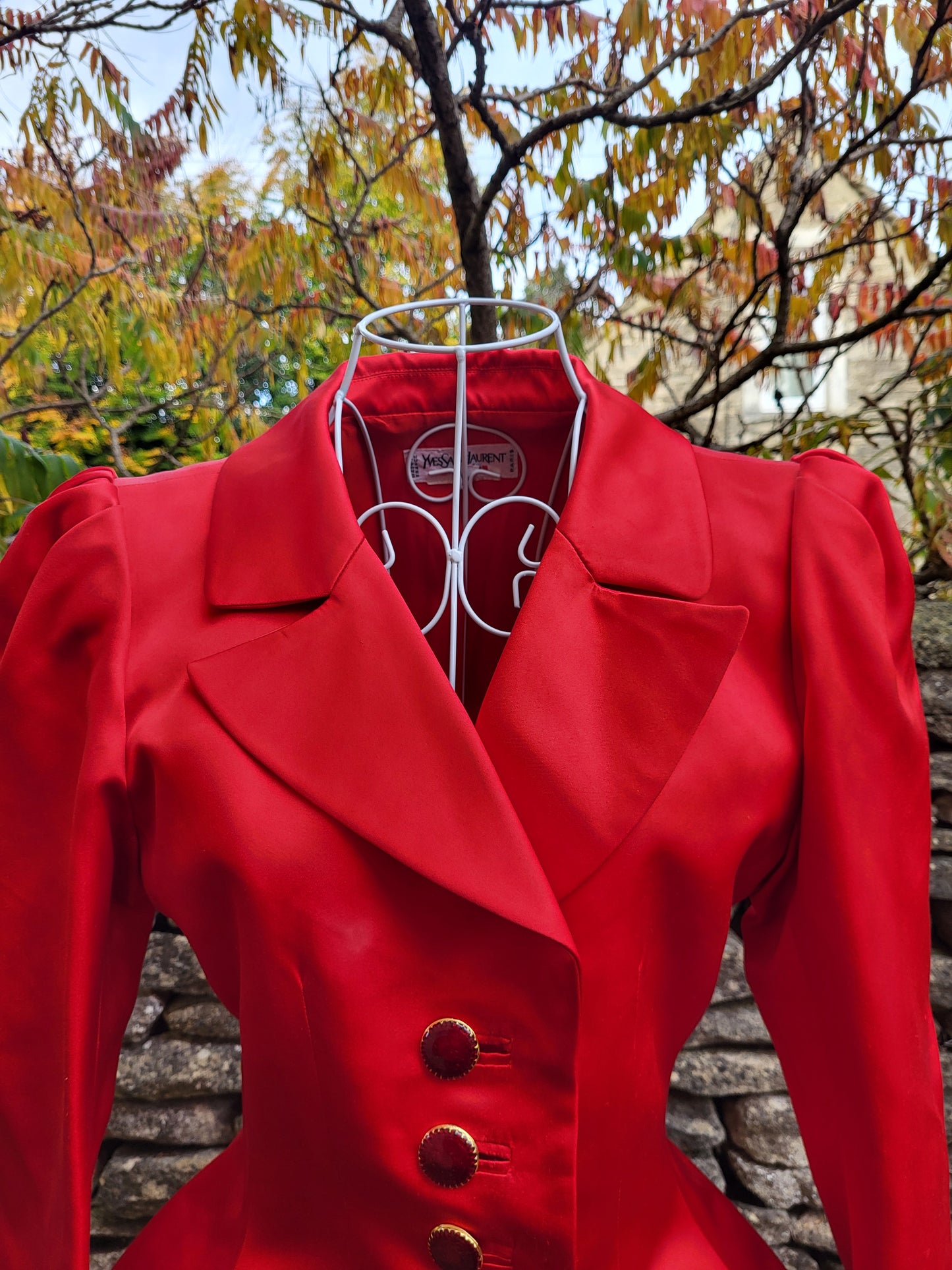Vintage Yves Saint Laurent Rive Gauche Silk Blazer