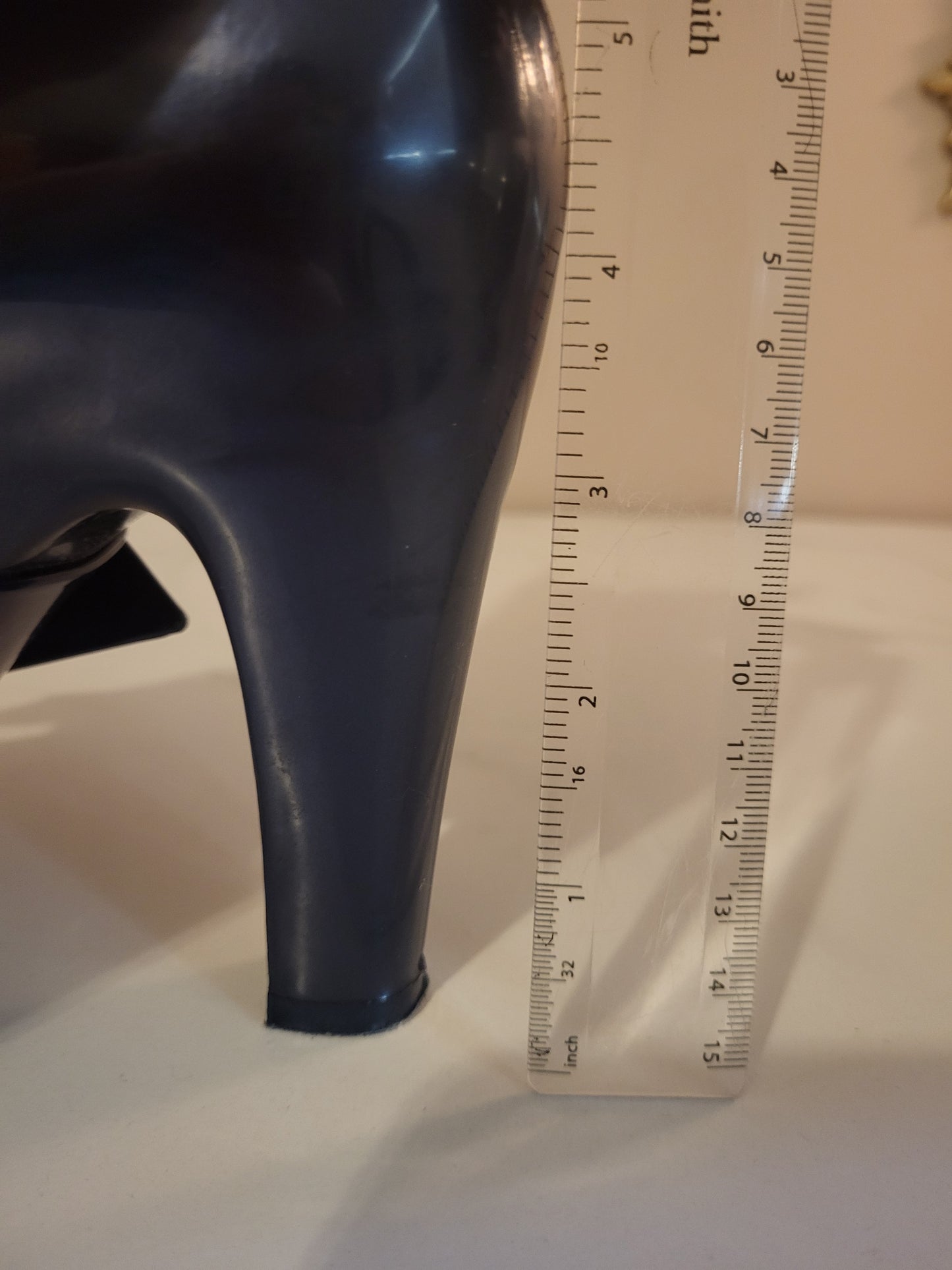 Vivienne Westwood x Melissa Navy Blue & Gold Buckle Heels