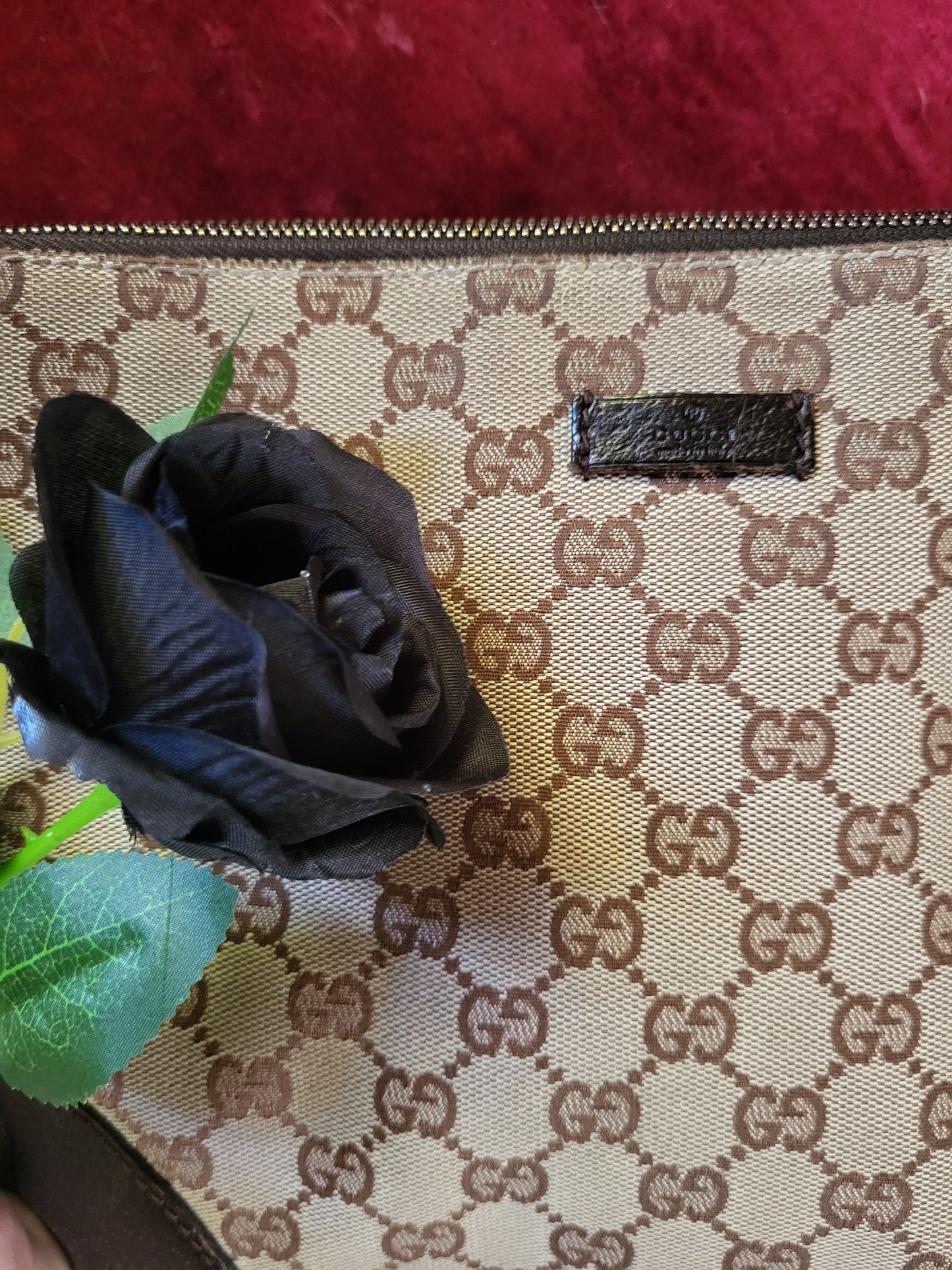 Vintage Gucci GG Monogram Shoulder Bag