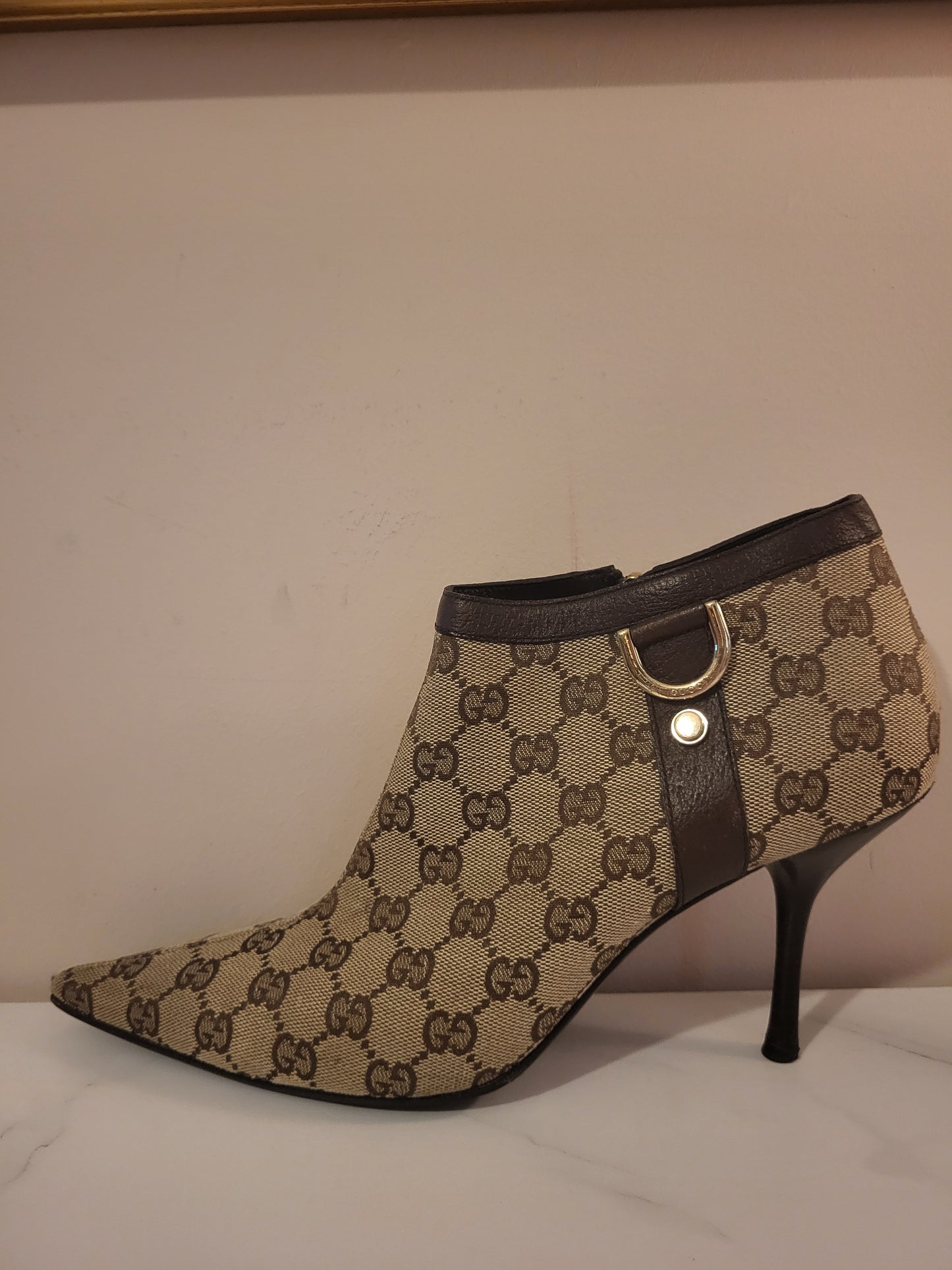 Tom Ford Era Gucci Monogram Stiletto Boots