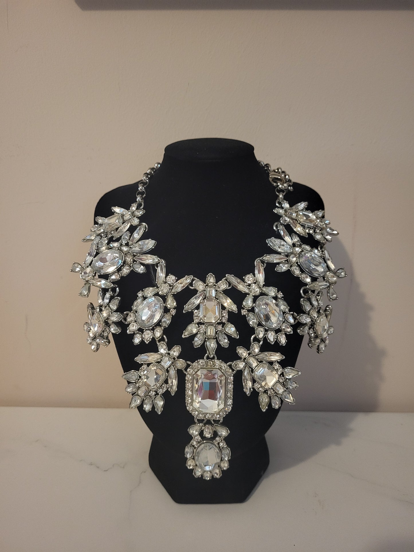 Faux Crystal Diamante Choker