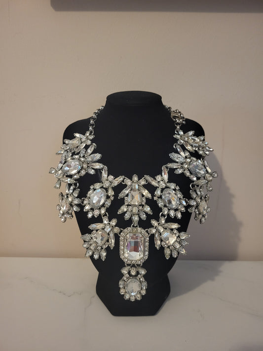 Faux Crystal Diamante Choker
