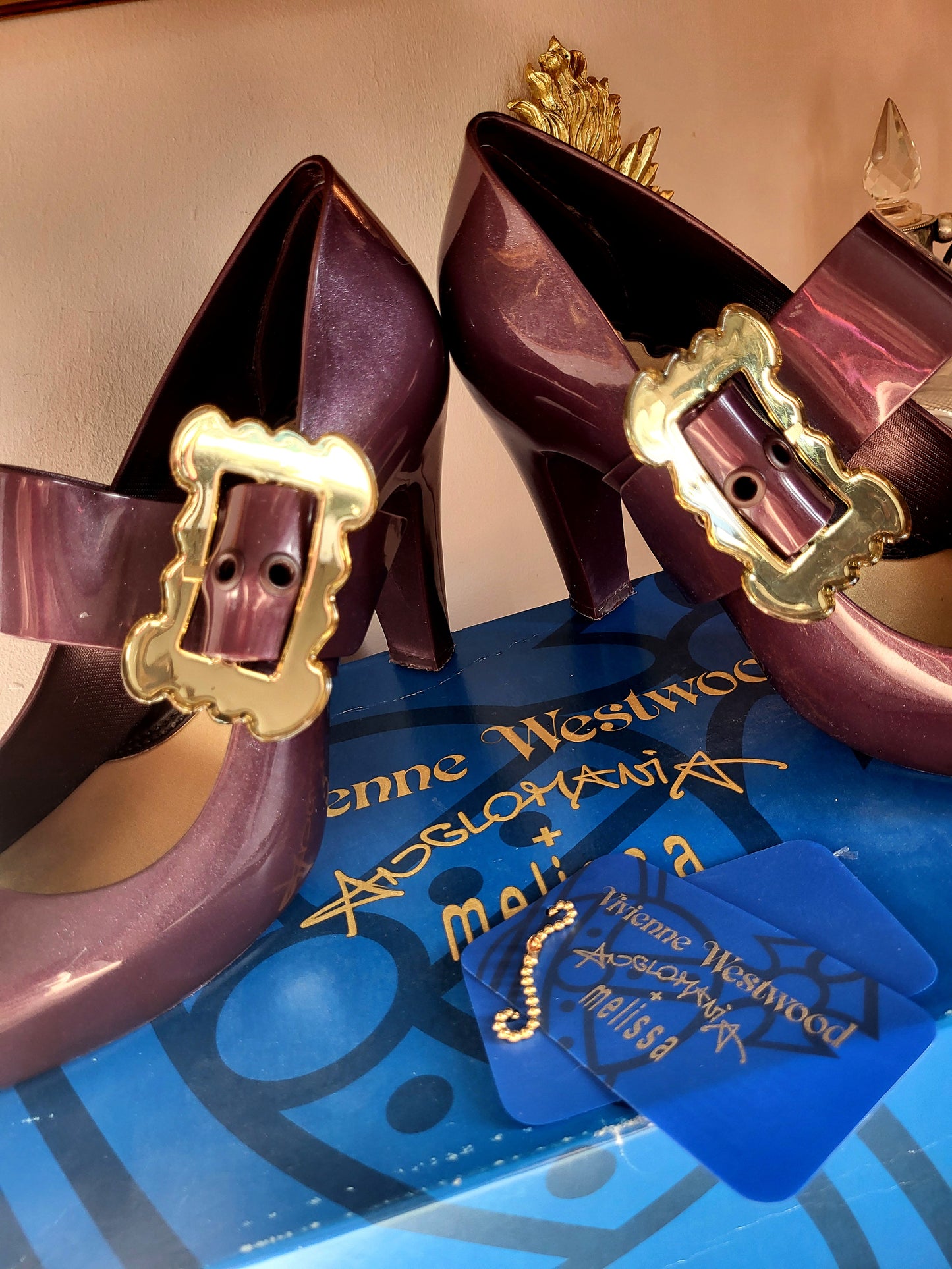 Vivienne Westwood Anglomania x Melissa Plum Baroque Buckle Heels