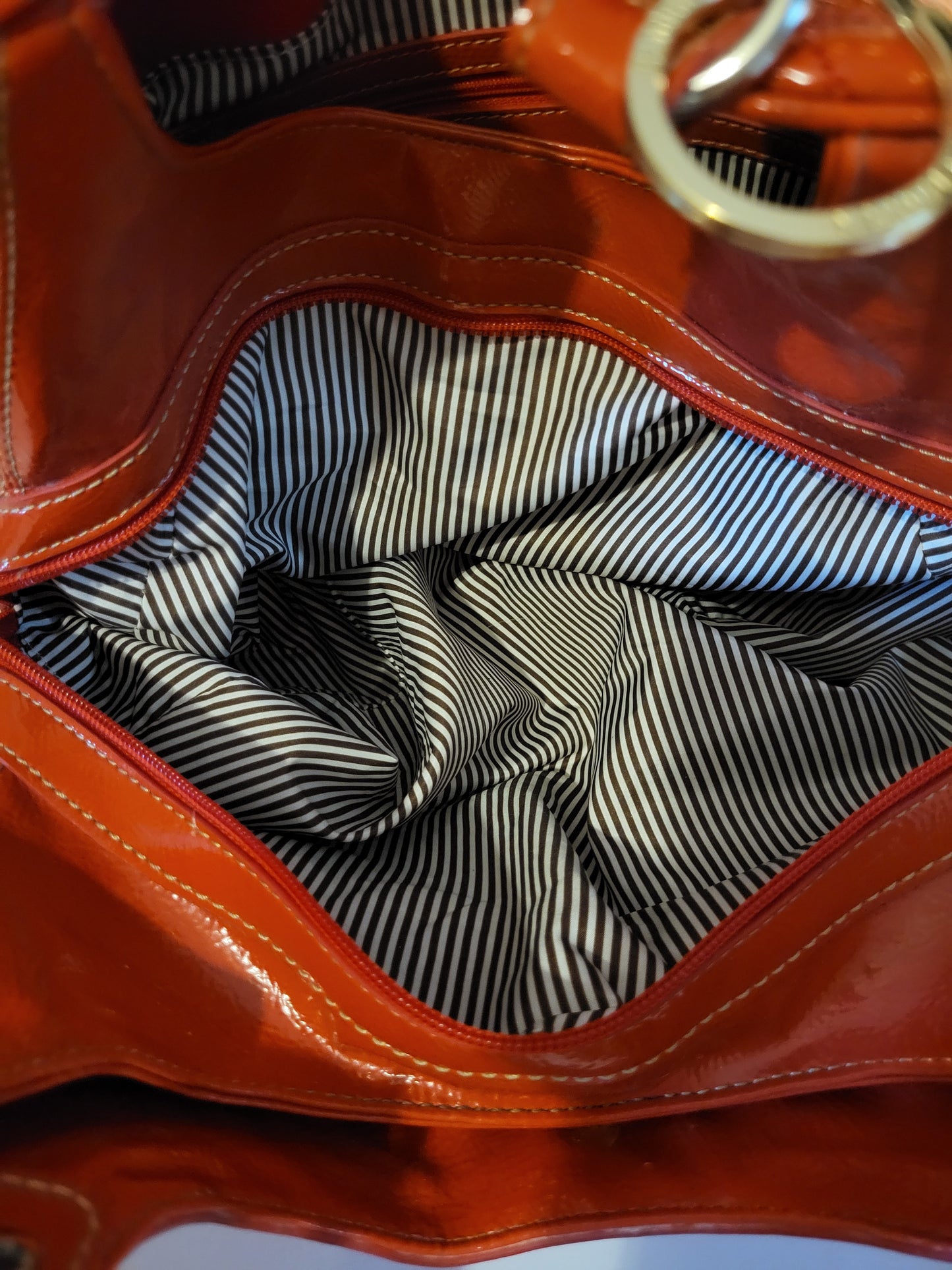 Nine West Large Patent Red Handbag