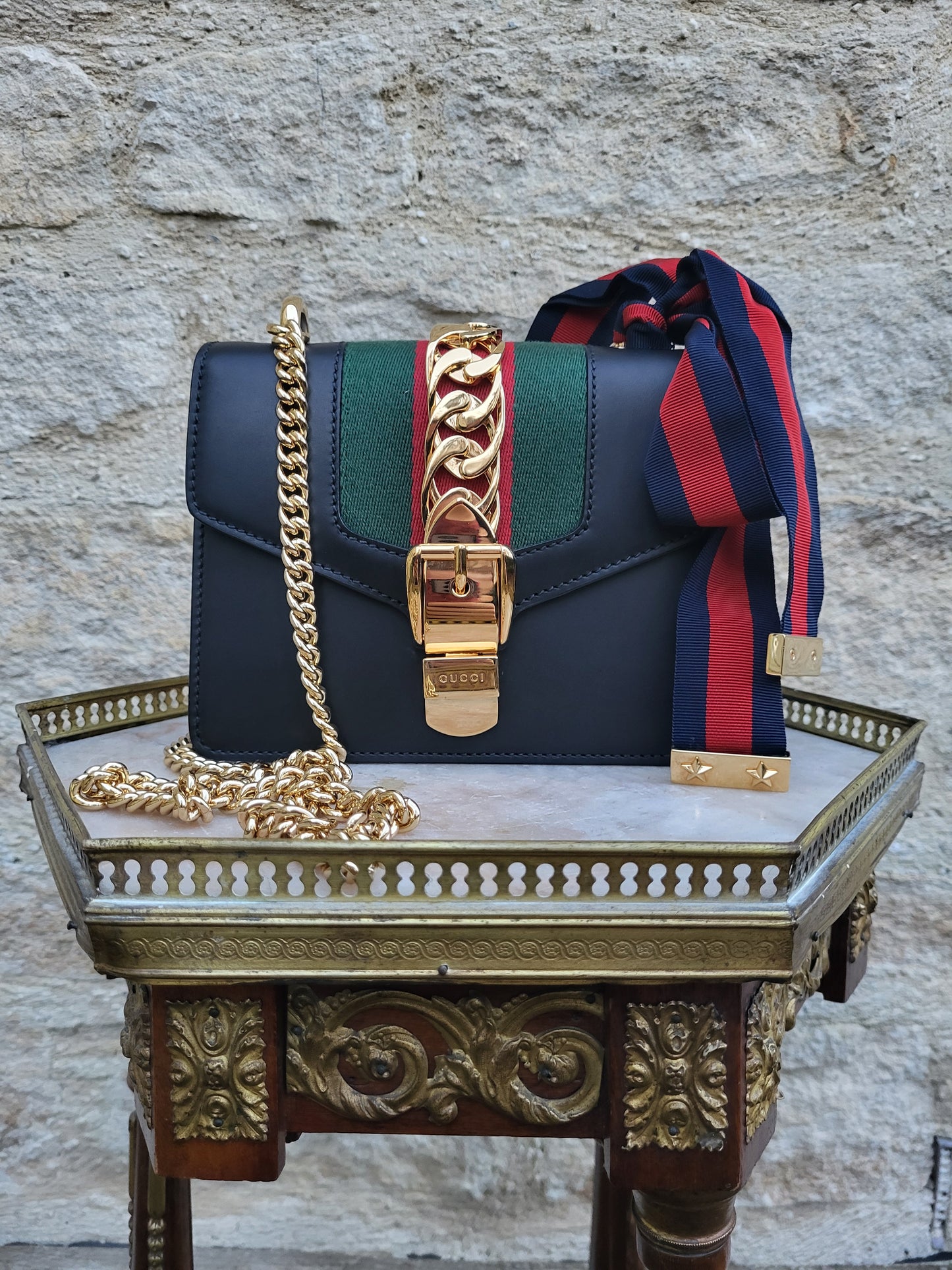 Gucci Sylvie Leather Shoulder Bag
