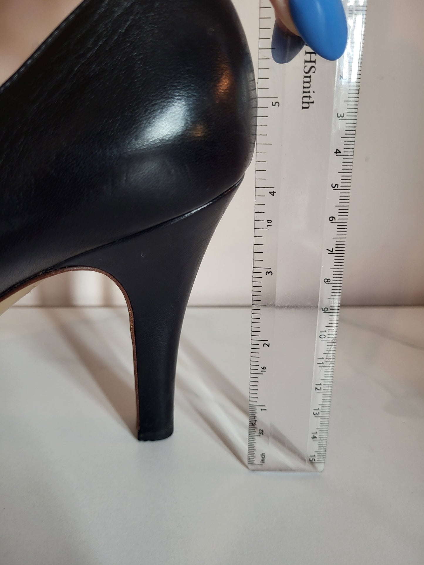 Gucci Black Classic Horsebit Peep Toe Platform Heels