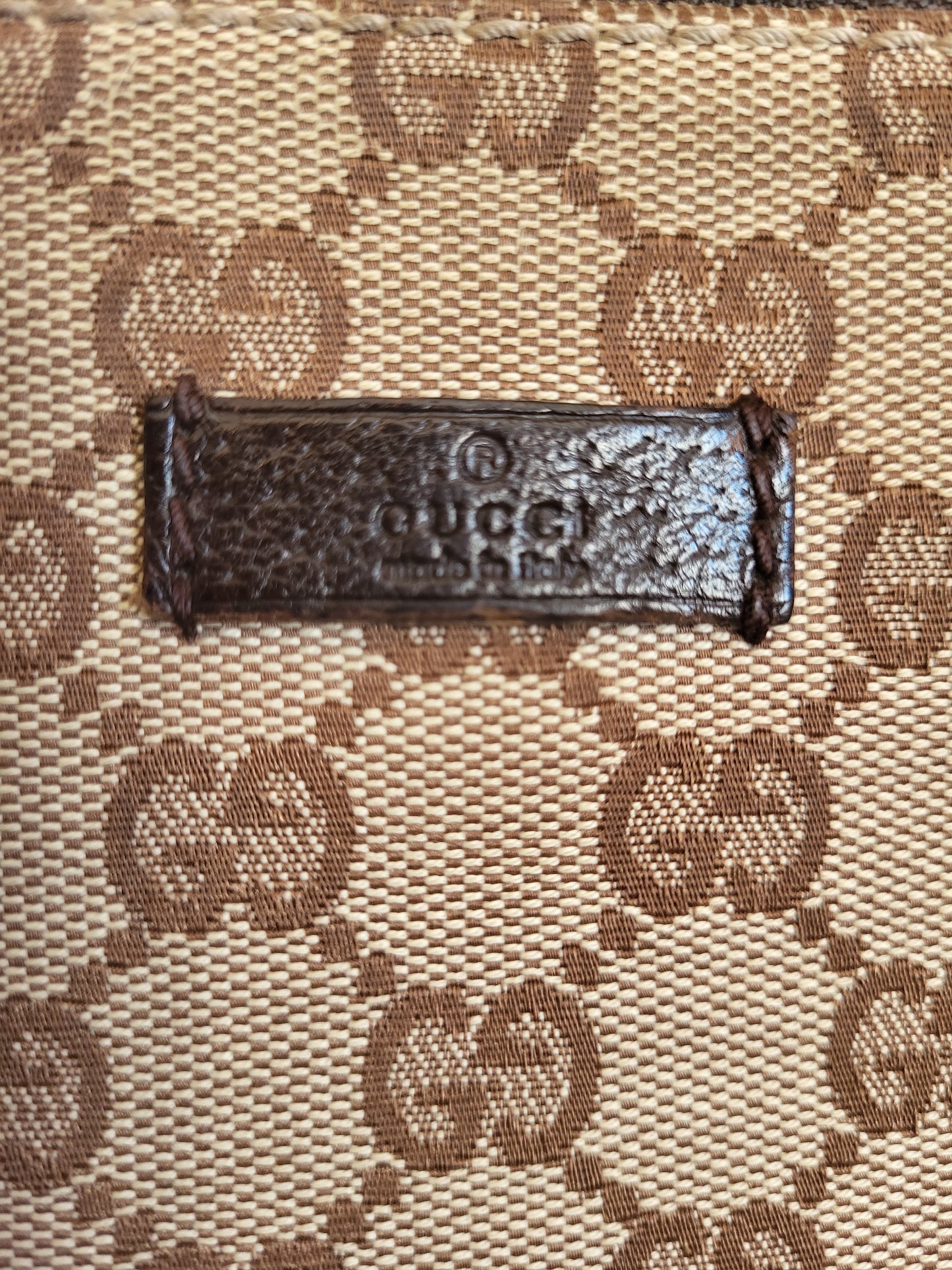 Vintage Gucci GG Monogram Shoulder Bag