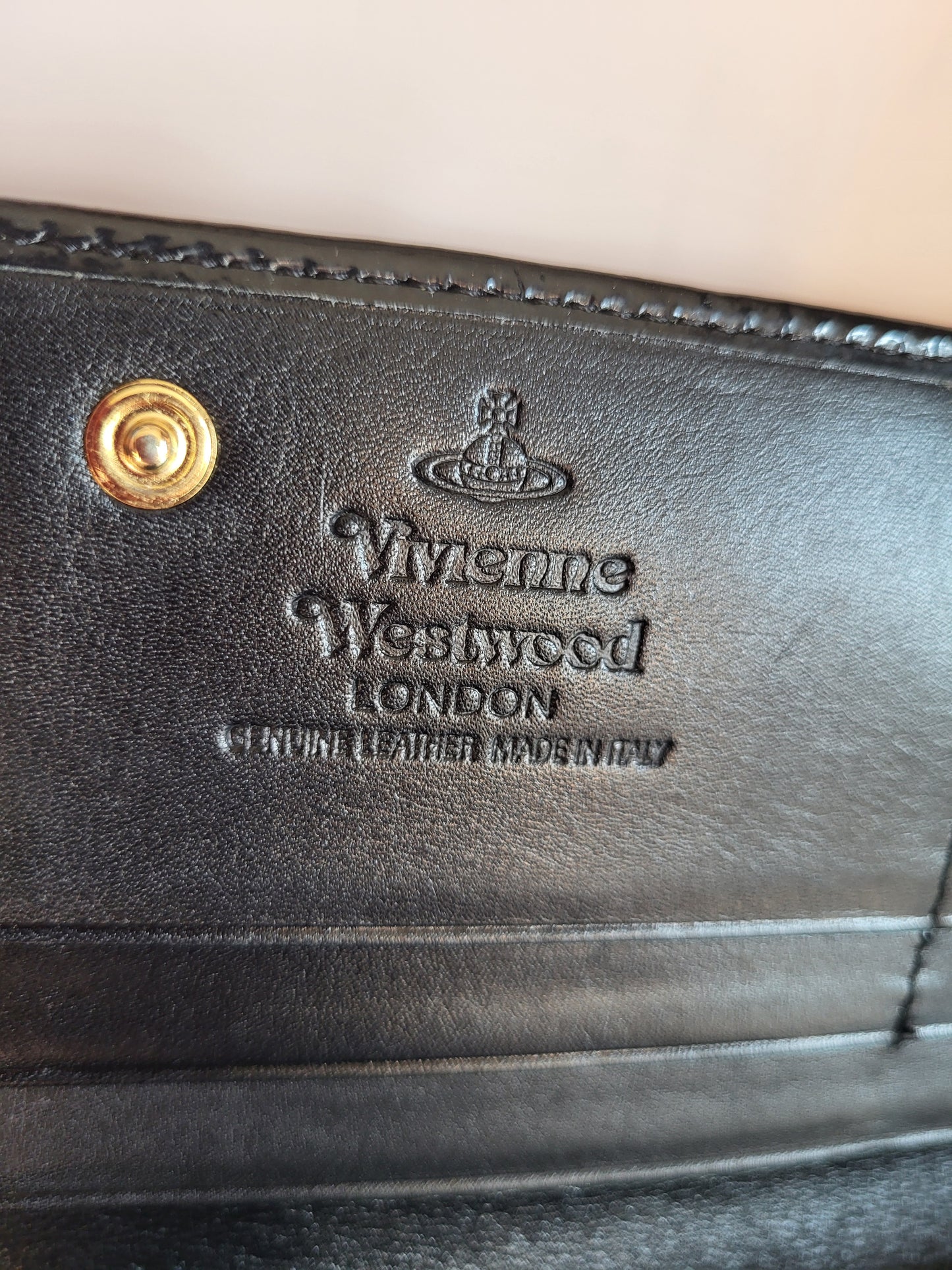 Vivienne Westwood Classic Patent Black Purse