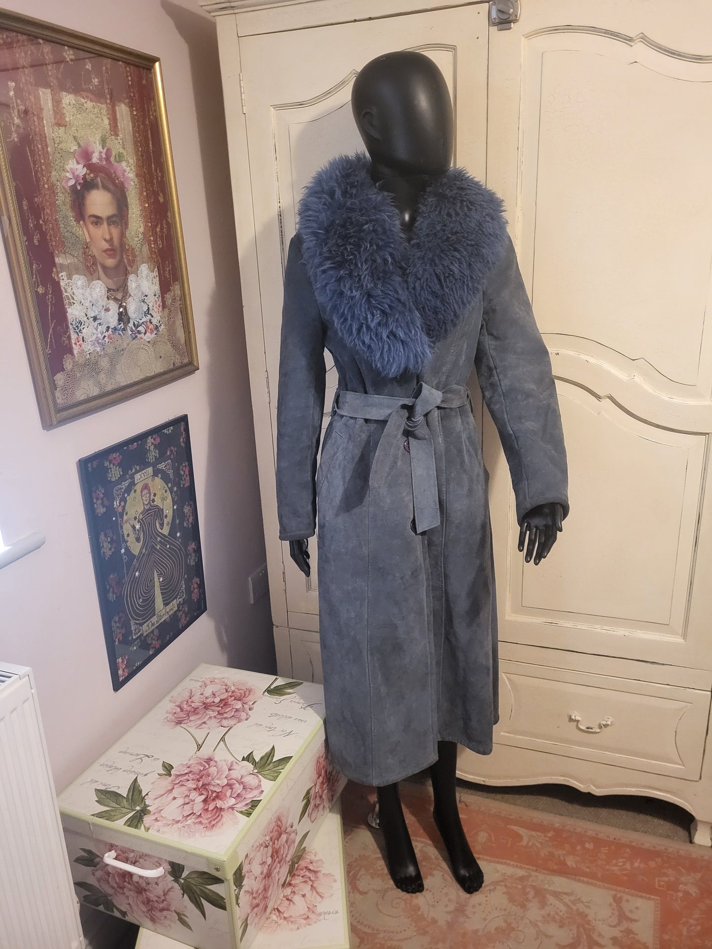 Vintage Penny Lane Suede and Shearling Coat
