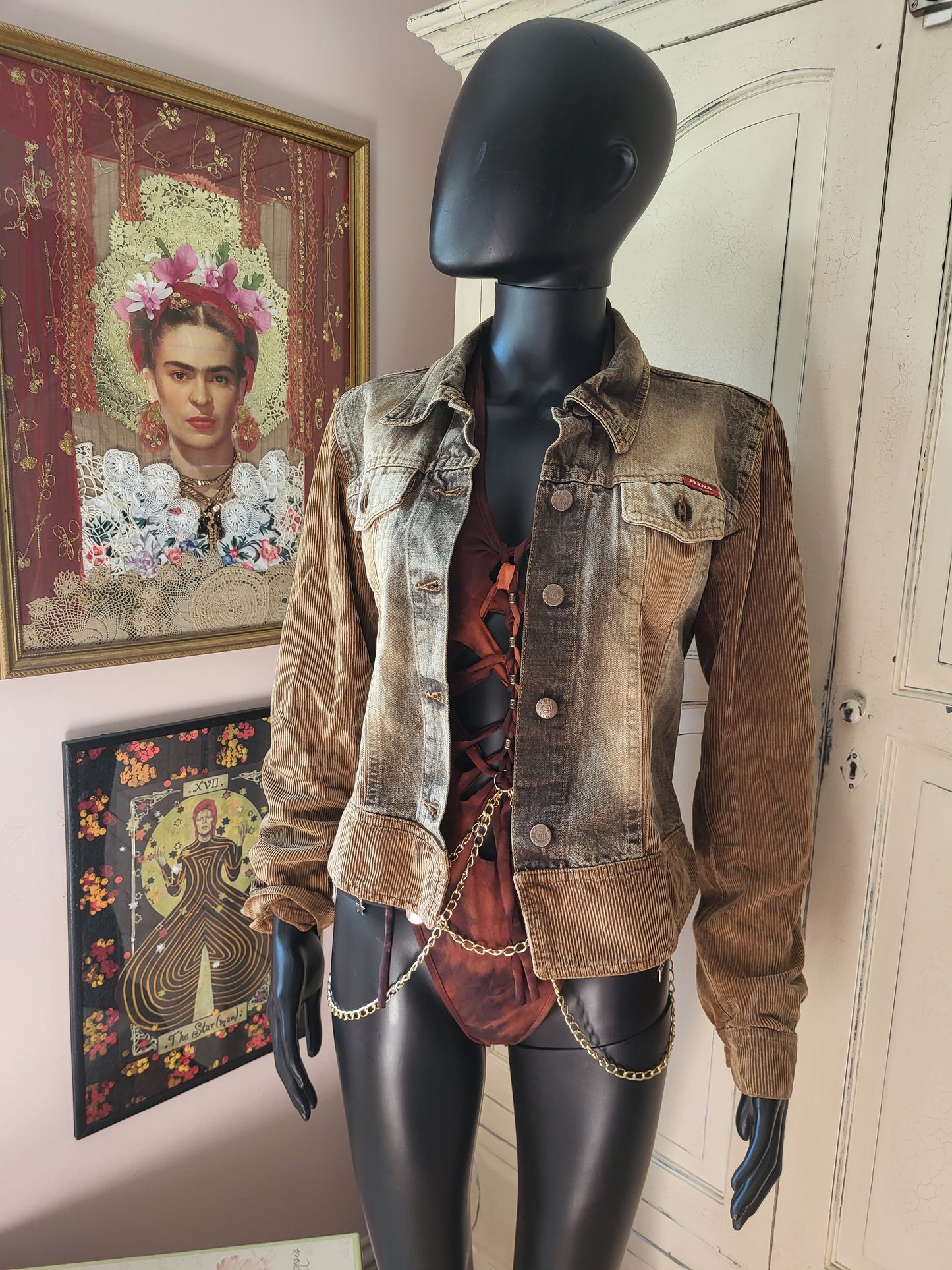Vintage Koix Denim and Courduroy Jacket