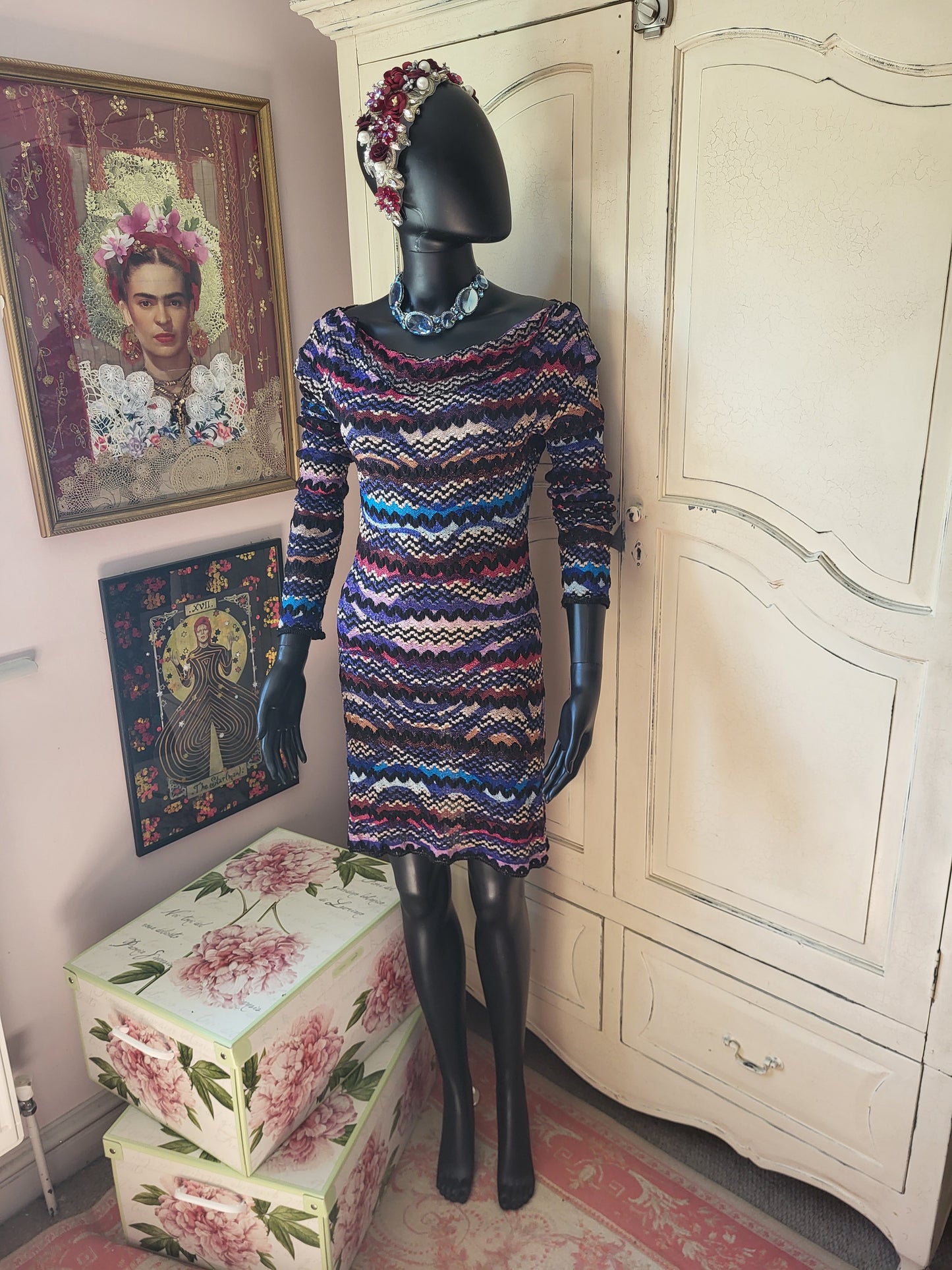 Missoni Purple and Lilac Sheer Dress