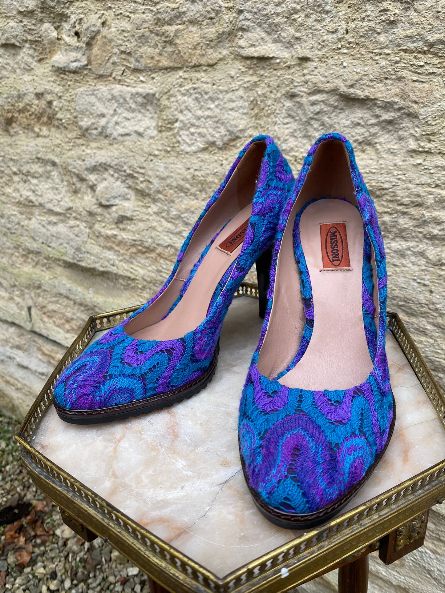 Missoni Zigzag Knit Heels