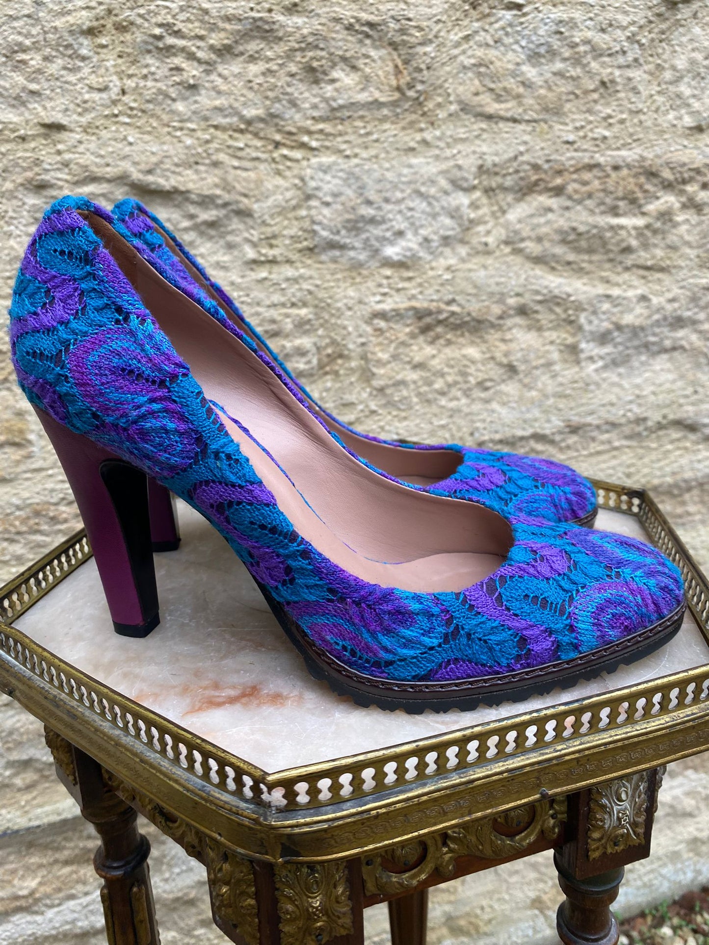 Missoni Zigzag Knit Heels