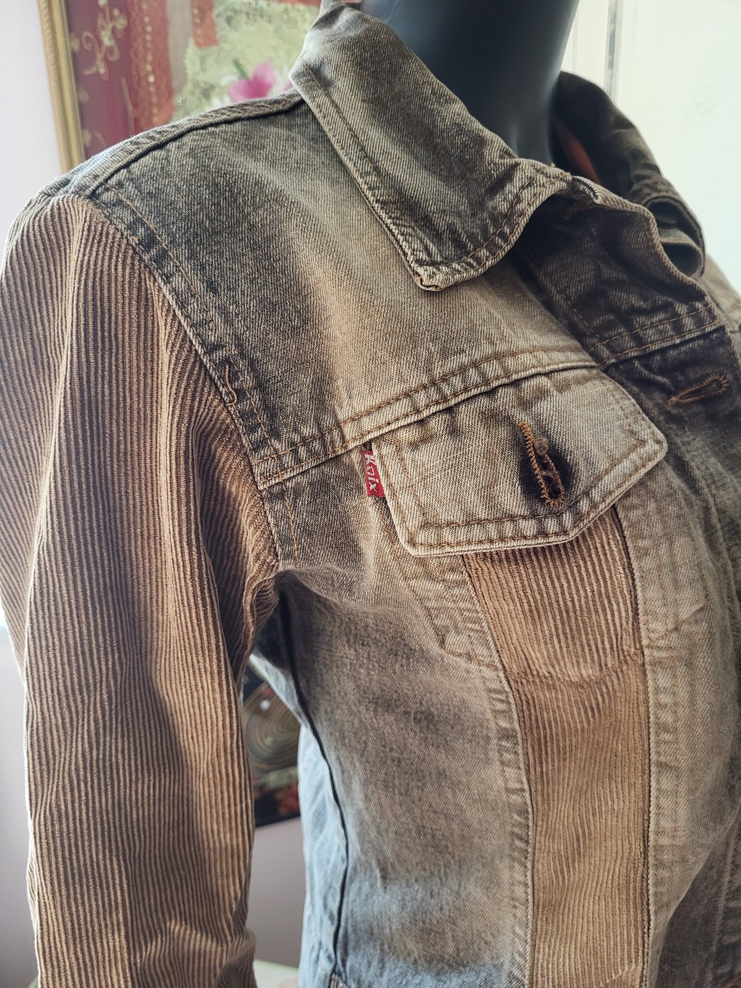 Vintage Koix Denim and Courduroy Jacket