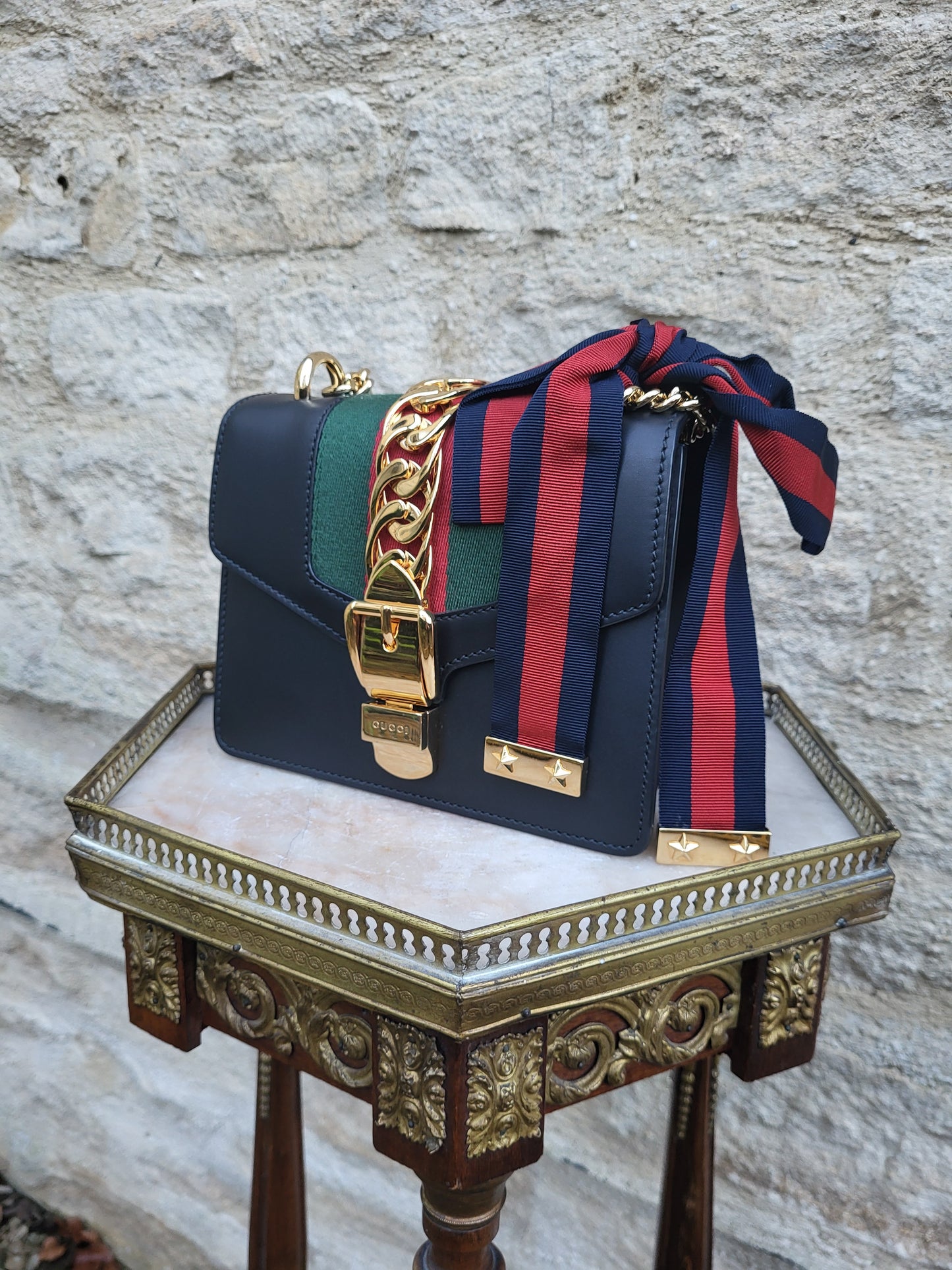 Gucci Sylvie Leather Shoulder Bag