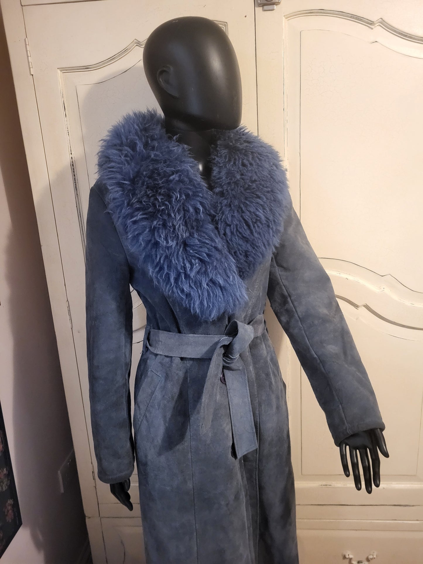 Vintage Penny Lane Suede and Shearling Coat