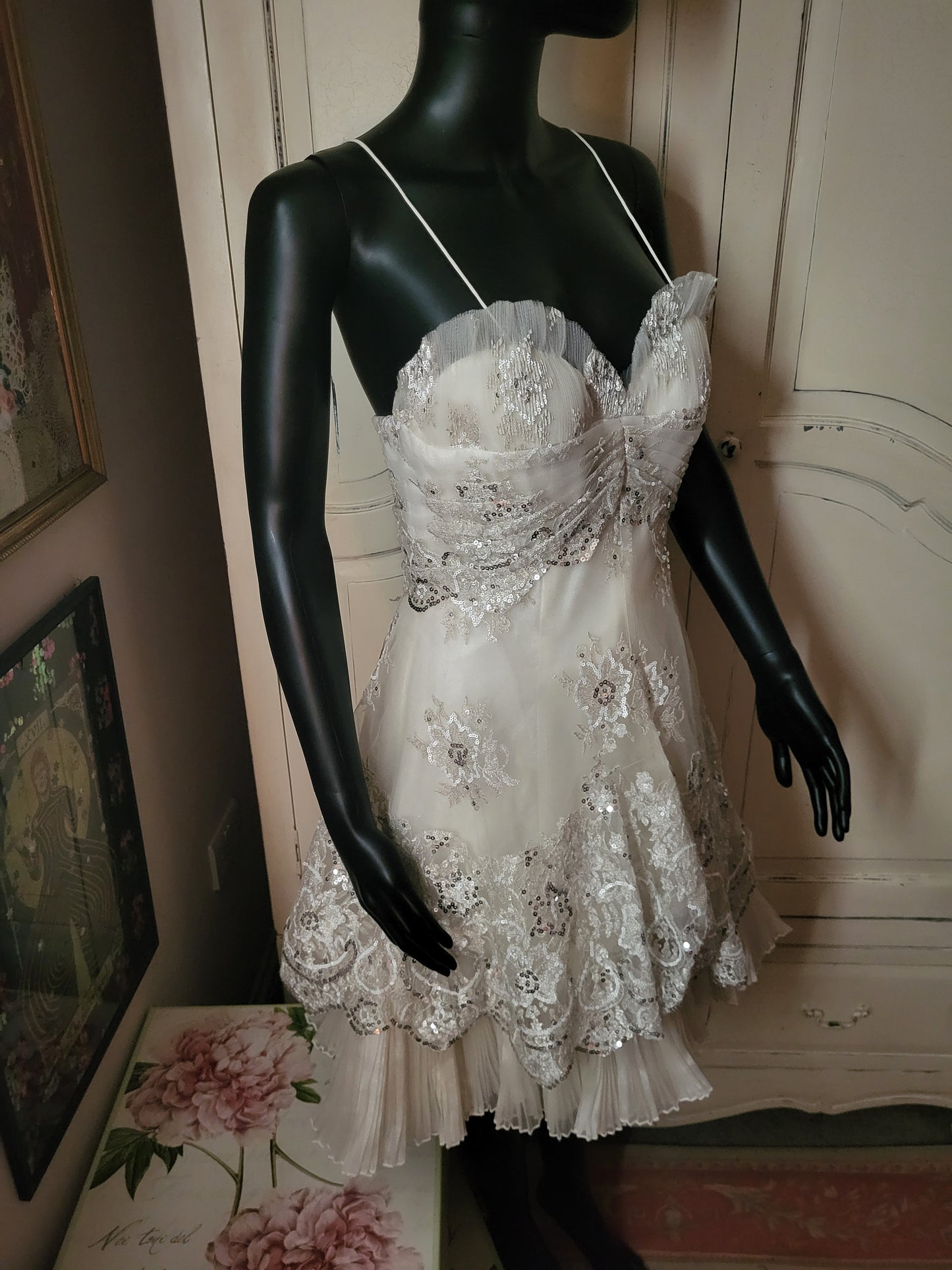 Anais Cream Embellished Gown