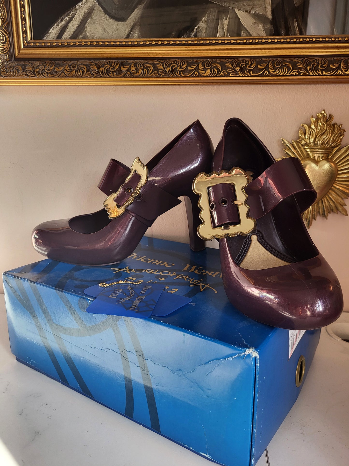 Vivienne Westwood Anglomania x Melissa Plum Baroque Buckle Heels