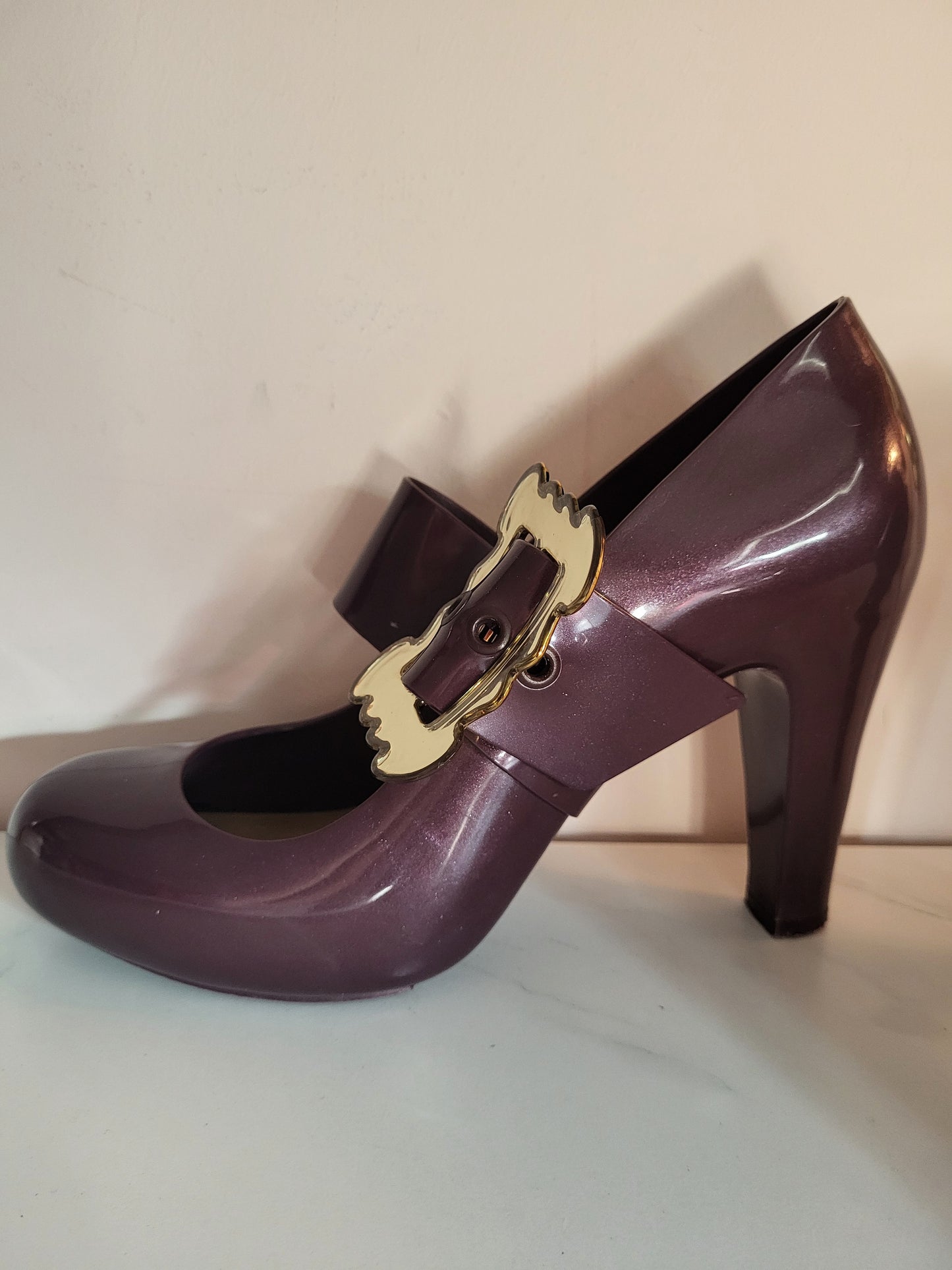 Vivienne Westwood Anglomania x Melissa Plum Baroque Buckle Heels